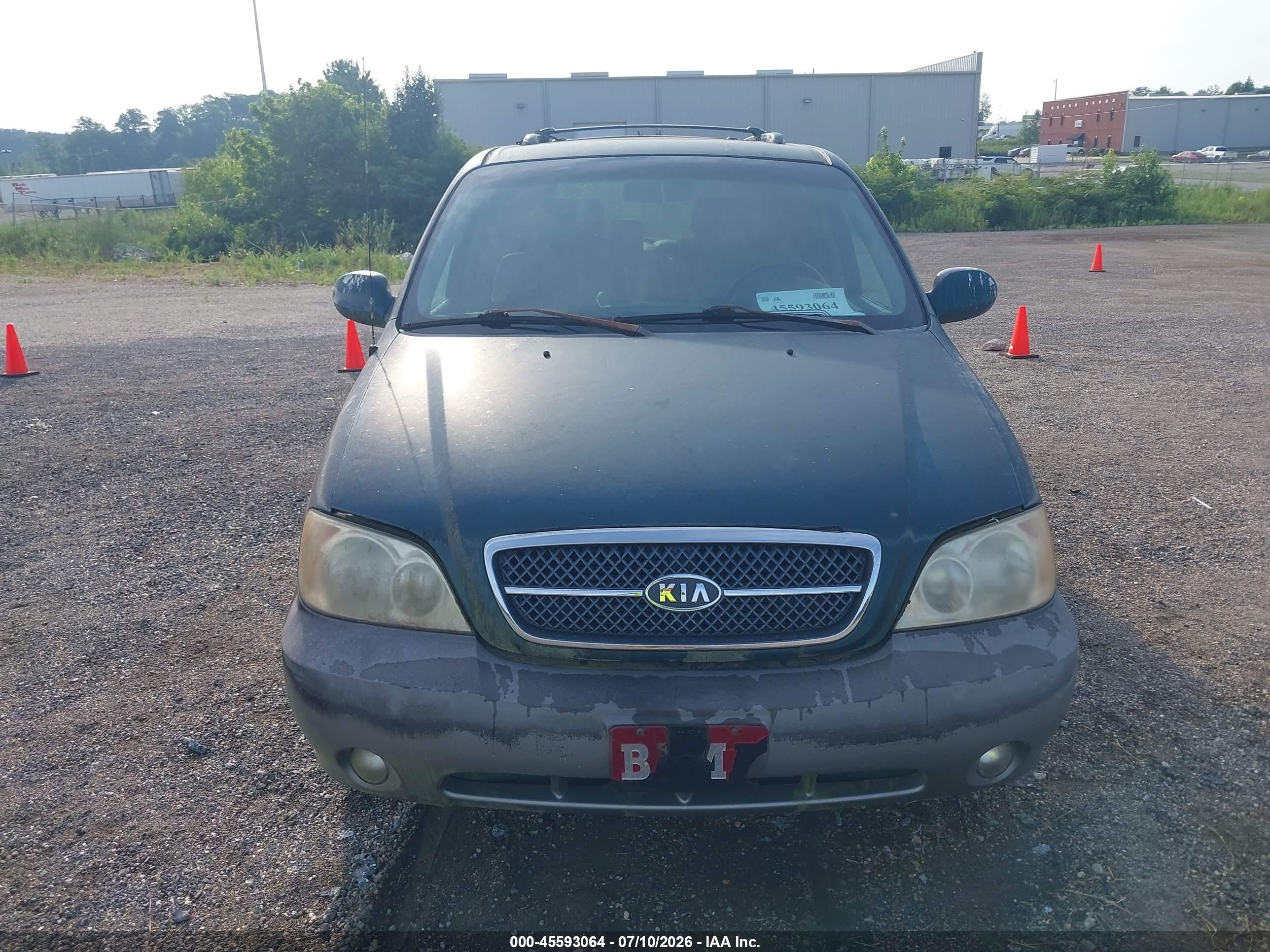 2004 Kia Sedona Ex/lx Green vin: KNDUP131446597289