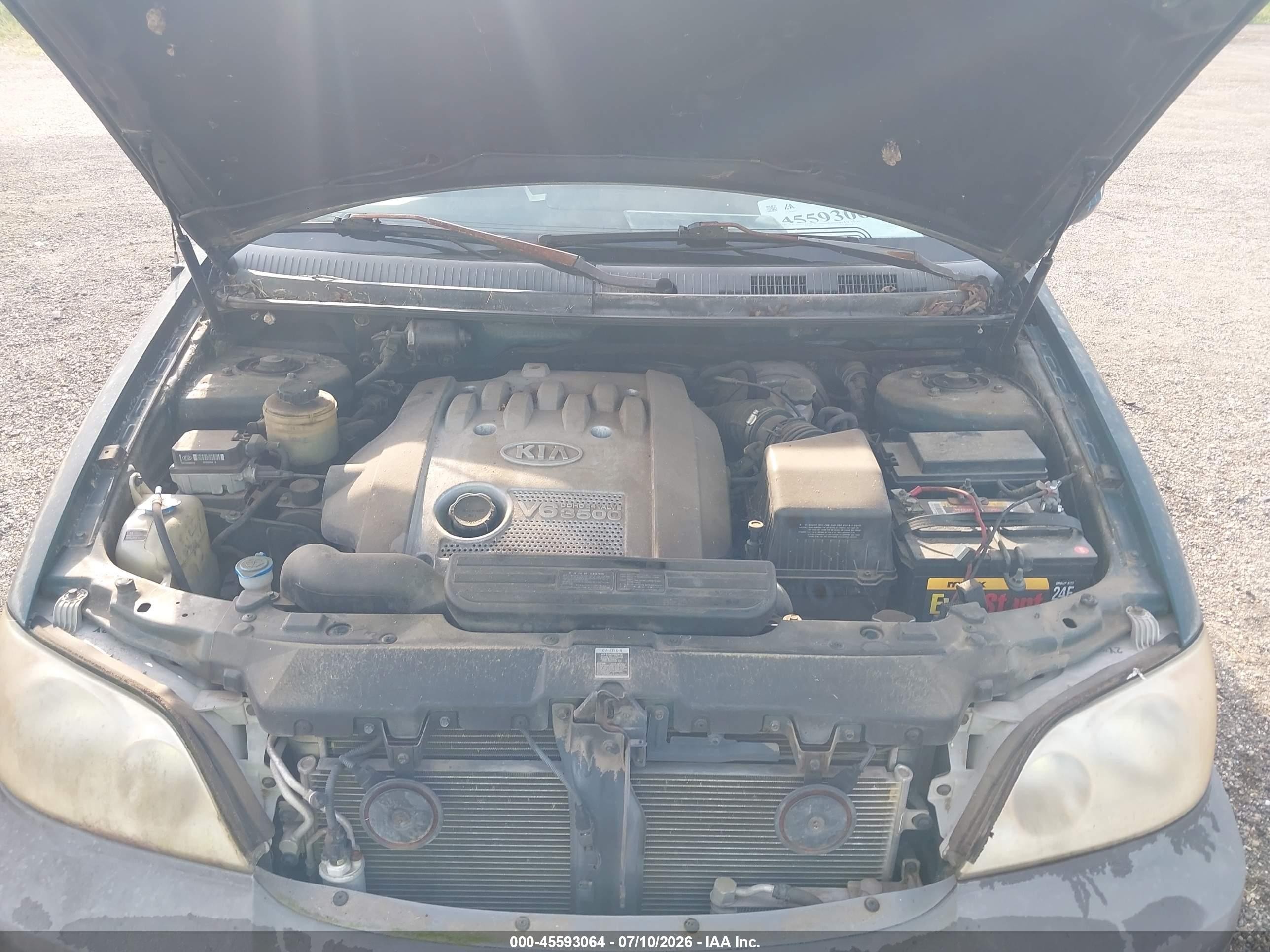 2004 Kia Sedona Ex/lx Green vin: KNDUP131446597289