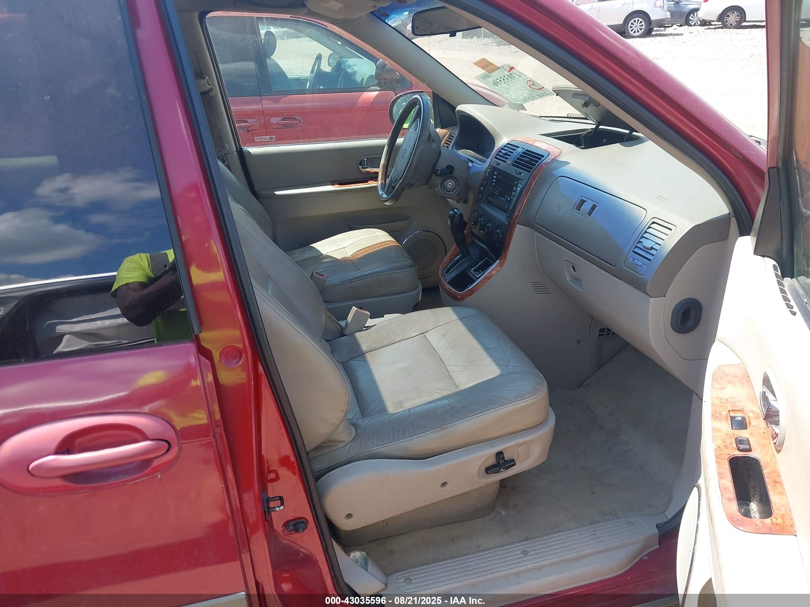 2005 Kia Sedona Ex/lx Red vin: KNDUP131456649425