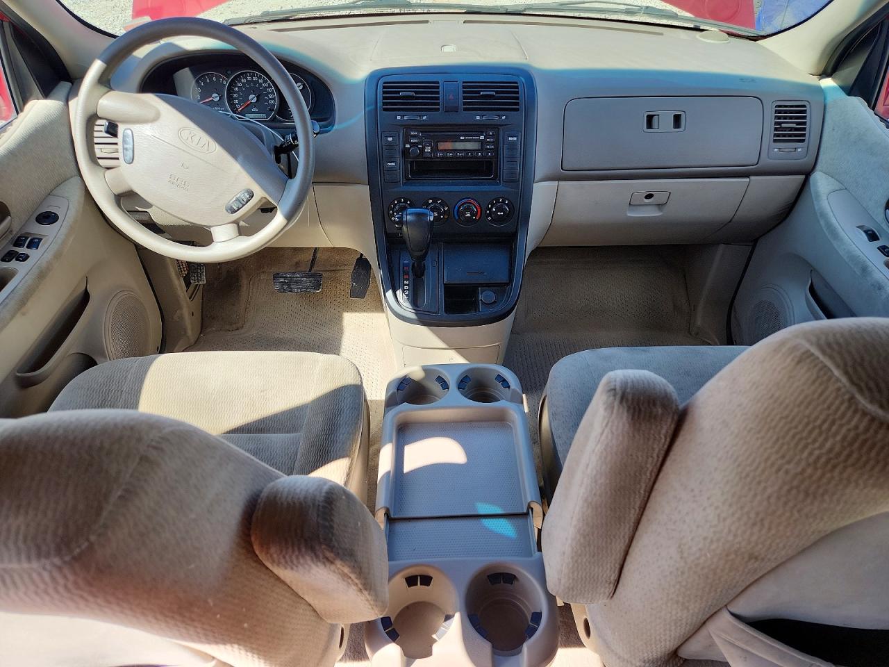 2004 Kia Sedona Lx Red vin: KNDUP131546570831