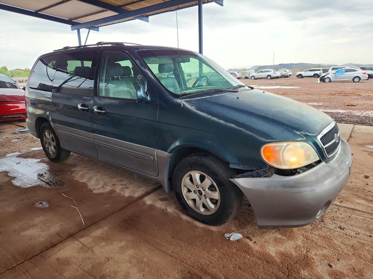 2004 Kia Sedona Lx Green vin: KNDUP131546595390