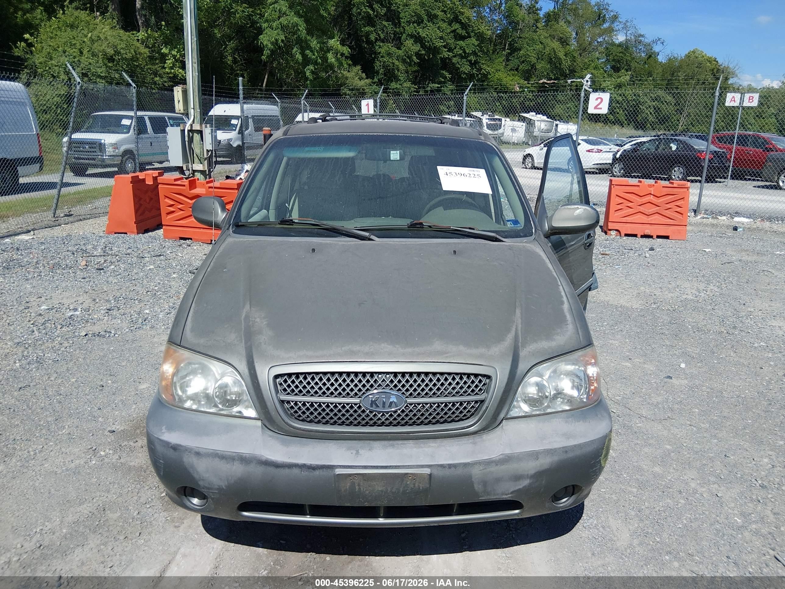2005 Kia Sedona Ex/lx Серый vin: KNDUP131556680098