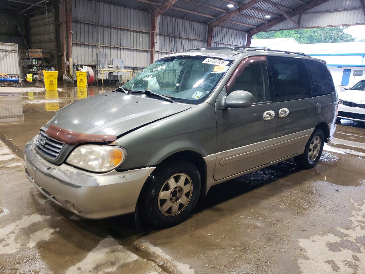 2003 Kia Sedona Lx Gray vin: KNDUP131636490338
