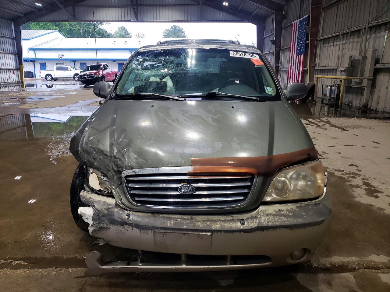 2003 Kia Sedona Lx Gray vin: KNDUP131636490338