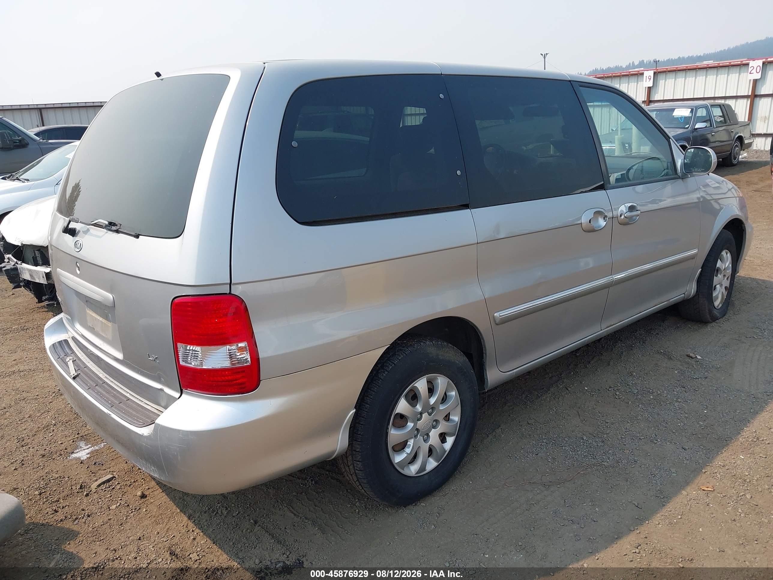 2004 Kia Sedona Ex/lx Silver vin: KNDUP131646505194
