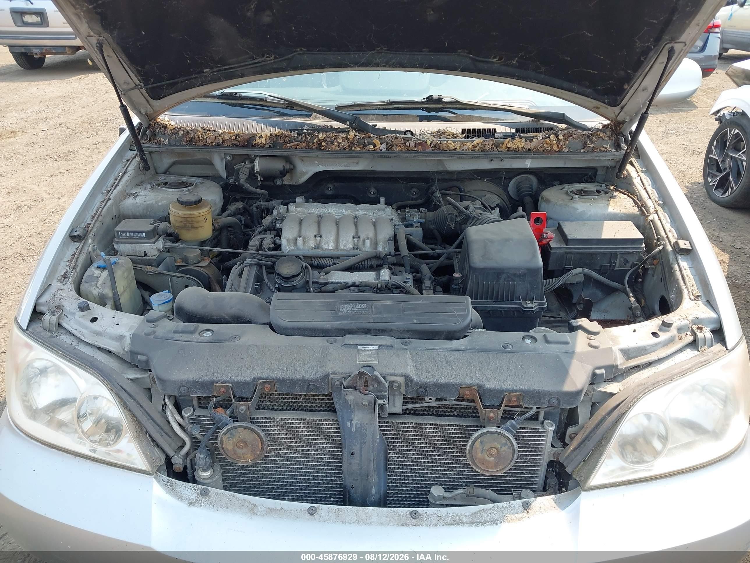 2004 Kia Sedona Ex/lx Silver vin: KNDUP131646505194