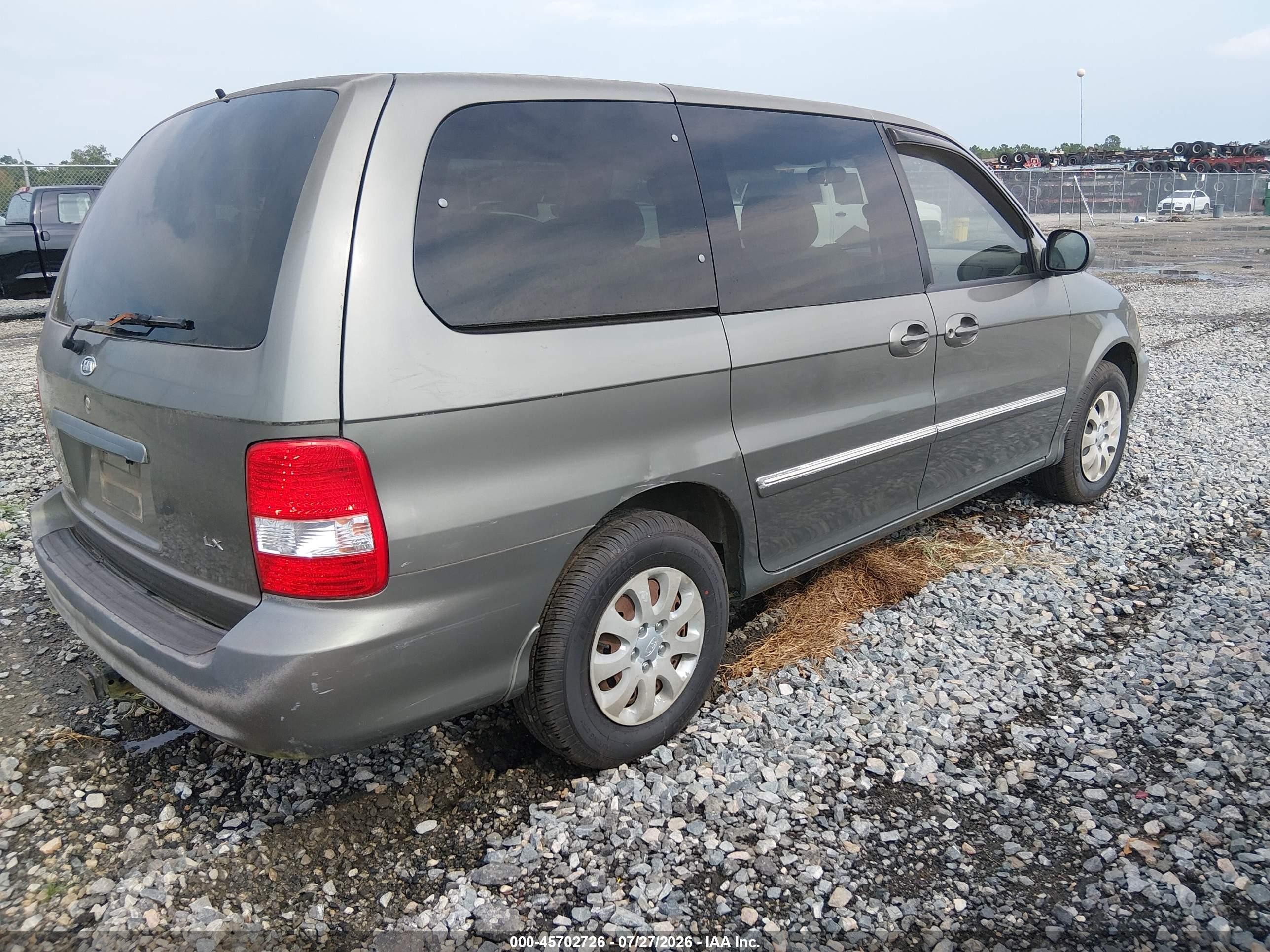 2005 Kia Sedona Ex/lx Gray vin: KNDUP131756666249