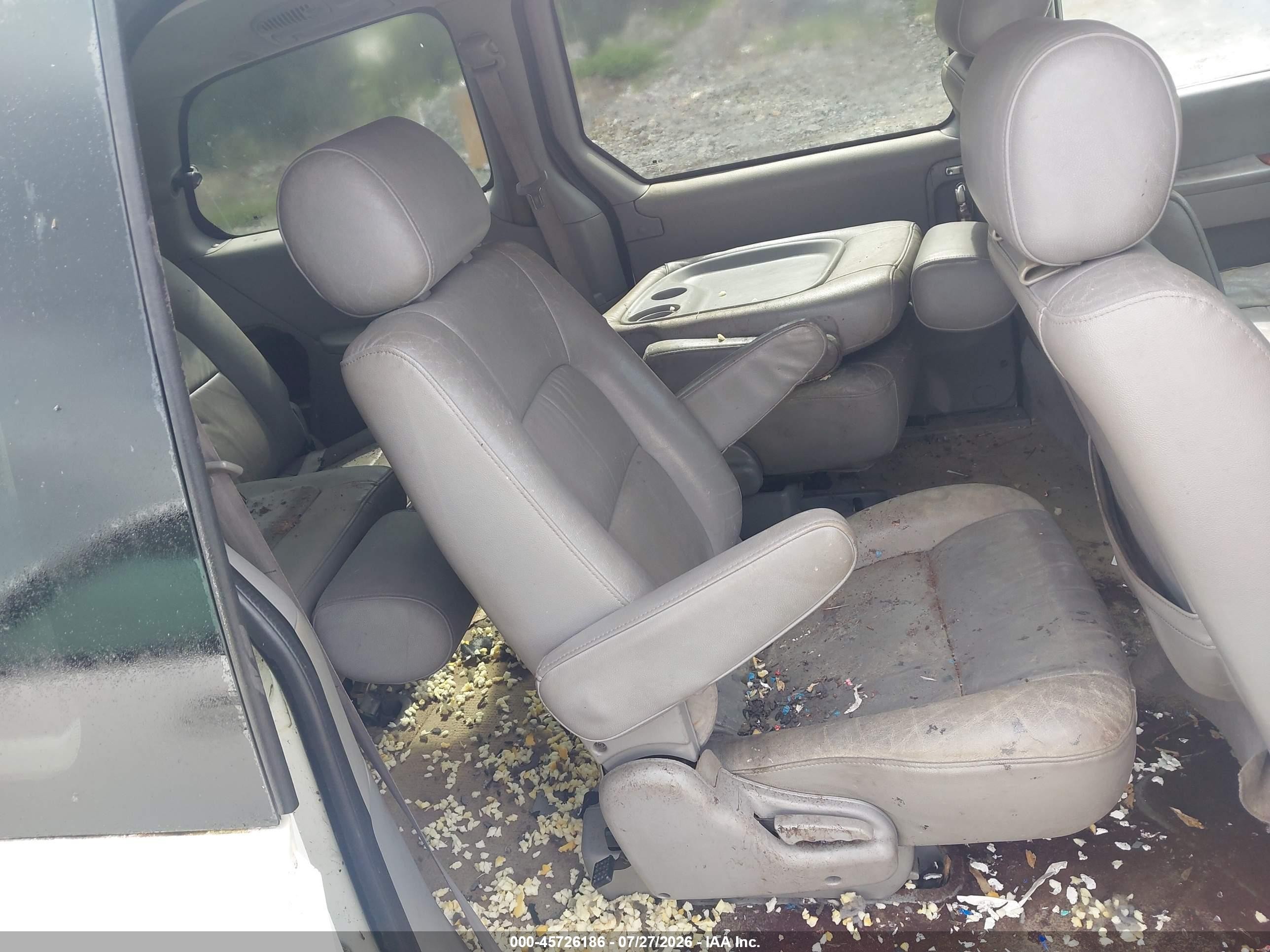 2005 Kia Sedona Ex/lx White vin: KNDUP131856635642