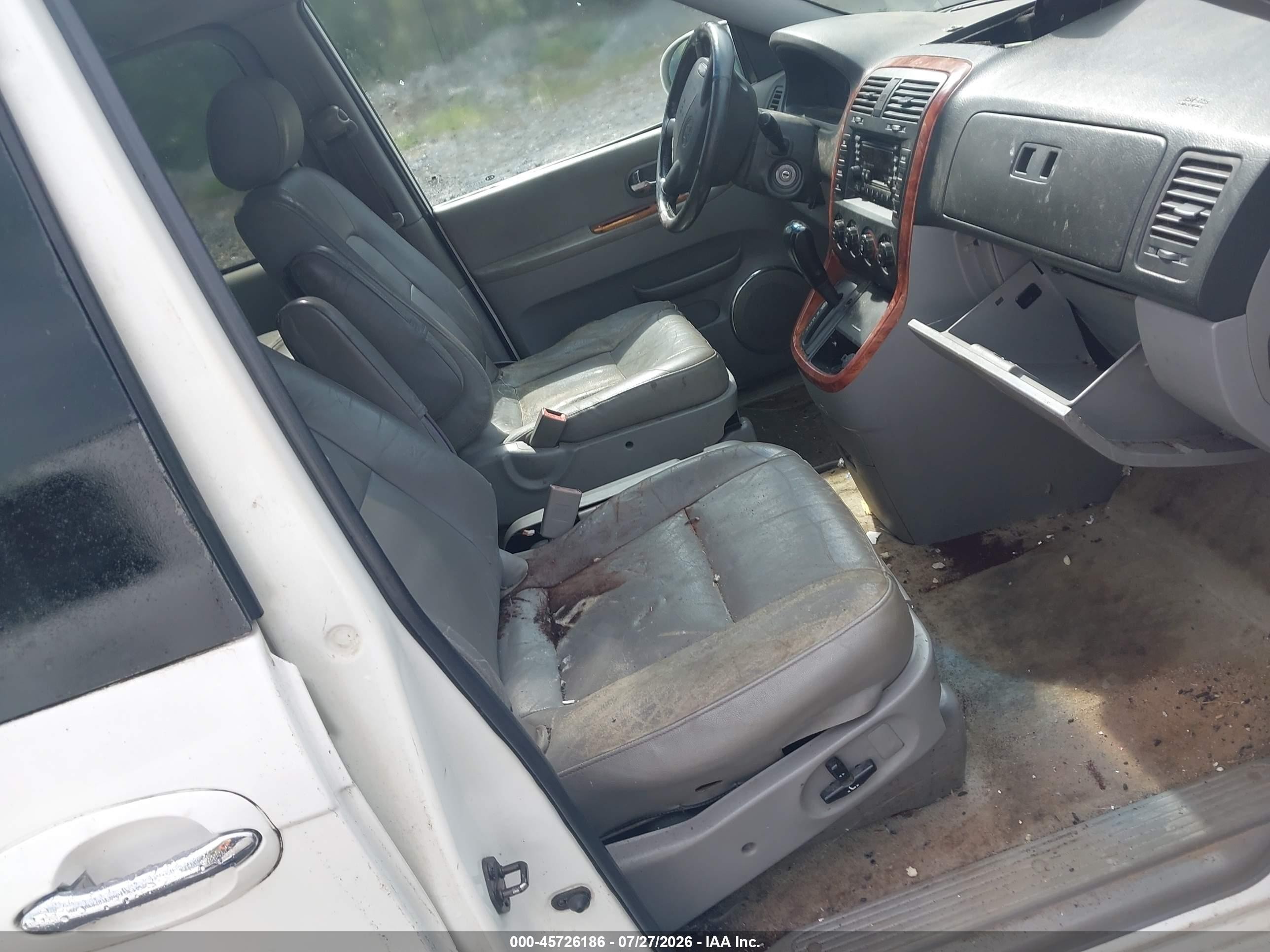 2005 Kia Sedona Ex/lx White vin: KNDUP131856635642