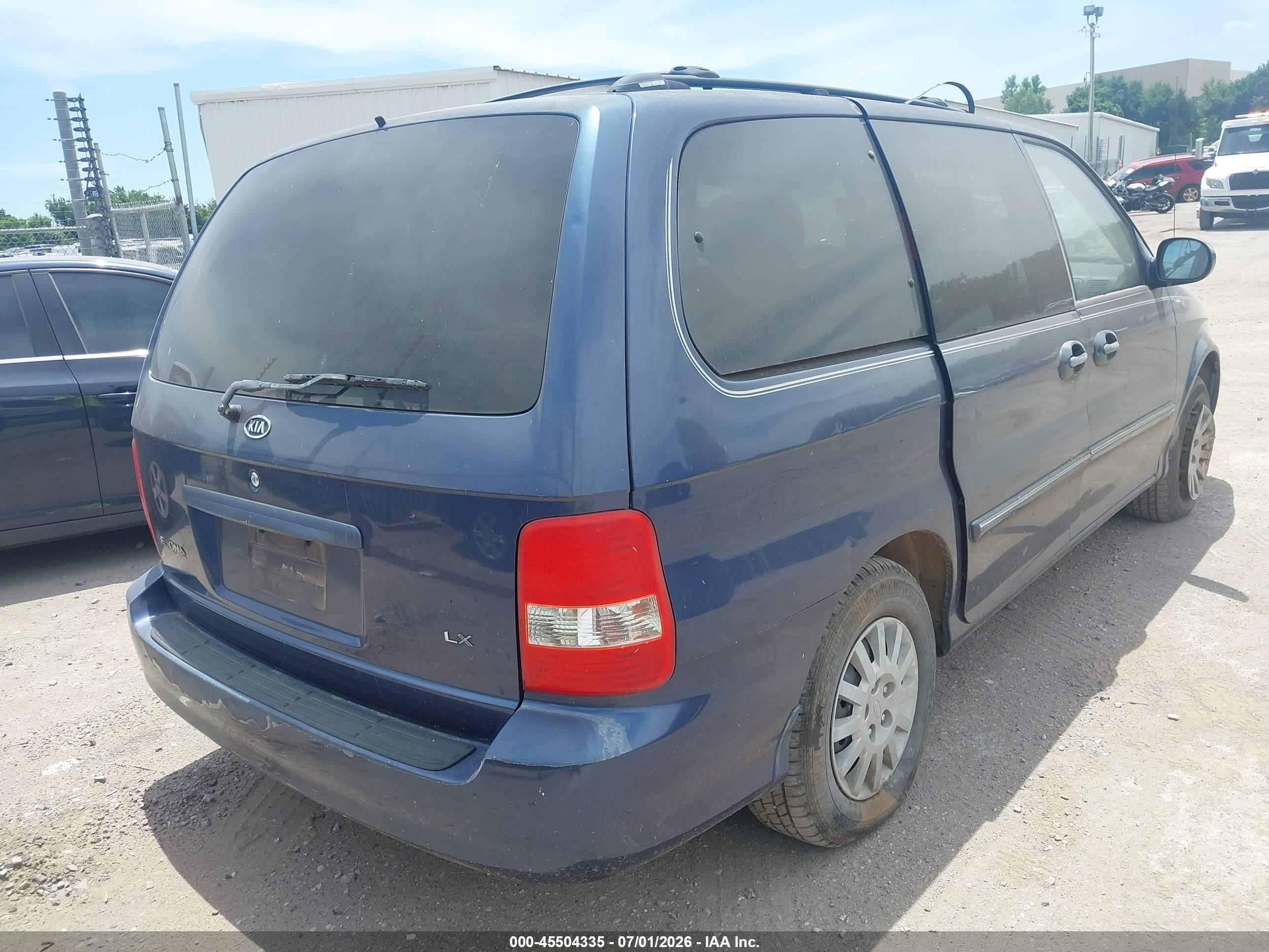 2003 Kia Sedona Ex/lx Blue vin: KNDUP131X36433835