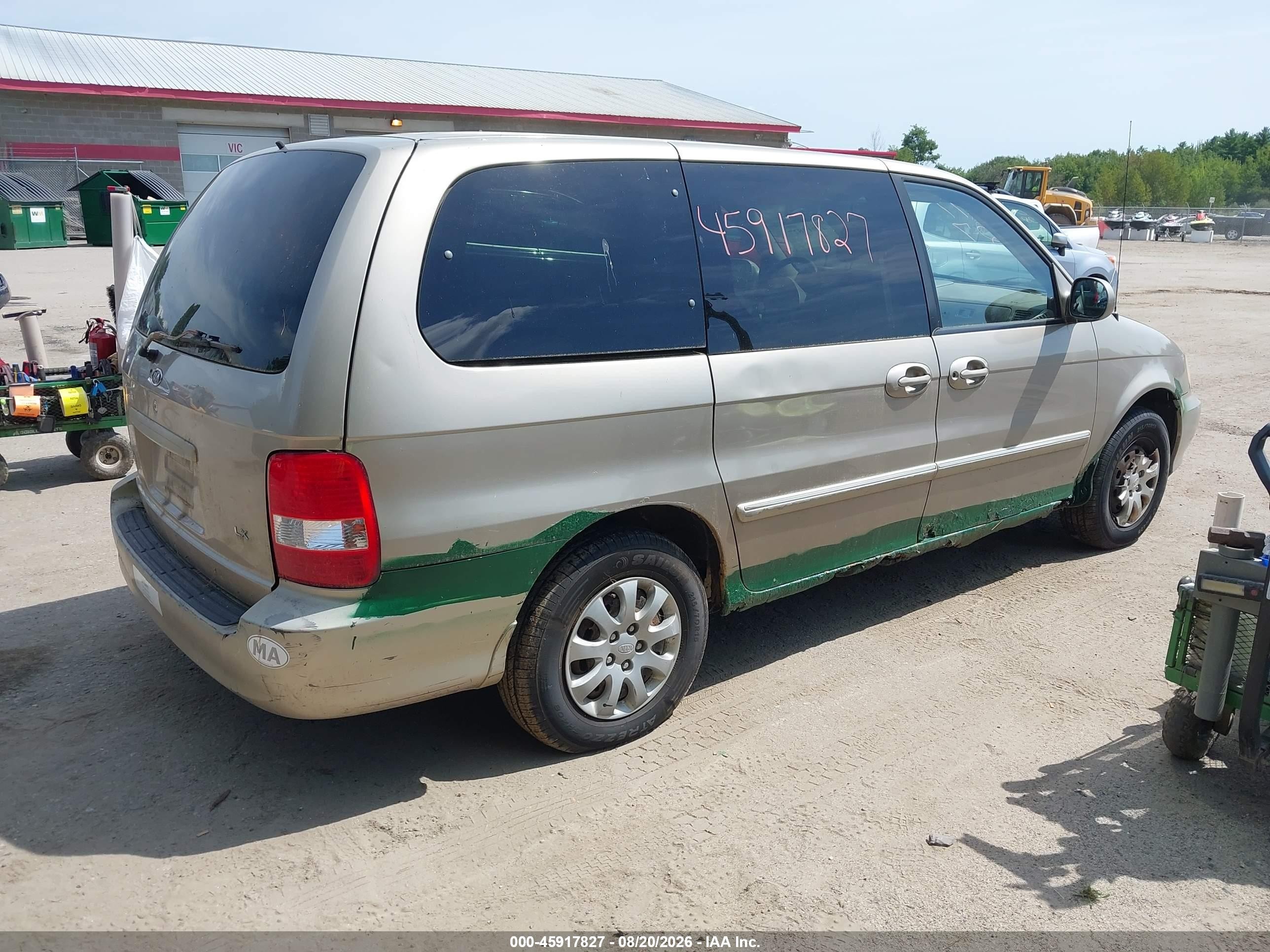 2004 Kia Sedona Ex/lx Gold vin: KNDUP131X46537789
