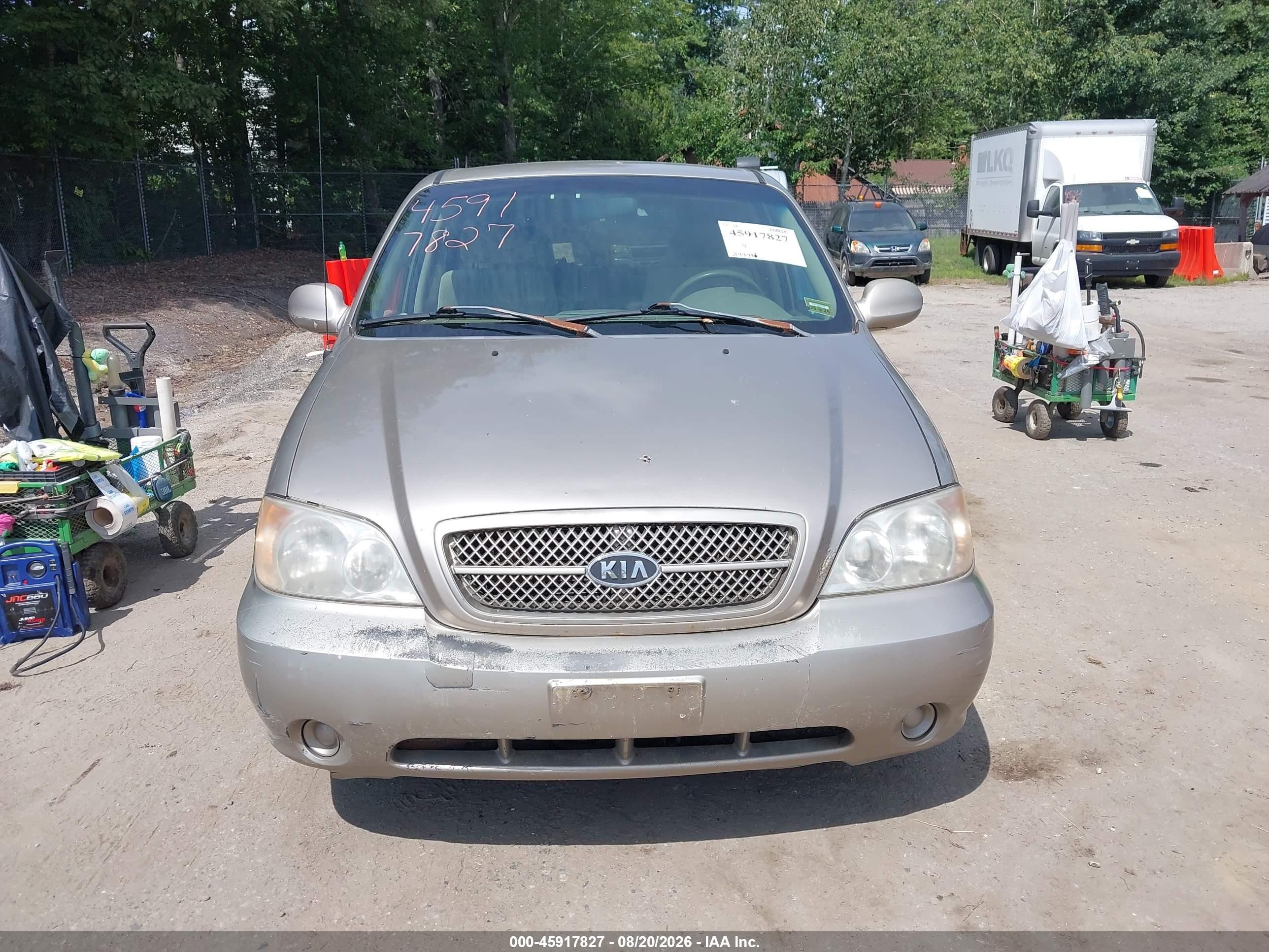 2004 Kia Sedona Ex/lx Gold vin: KNDUP131X46537789