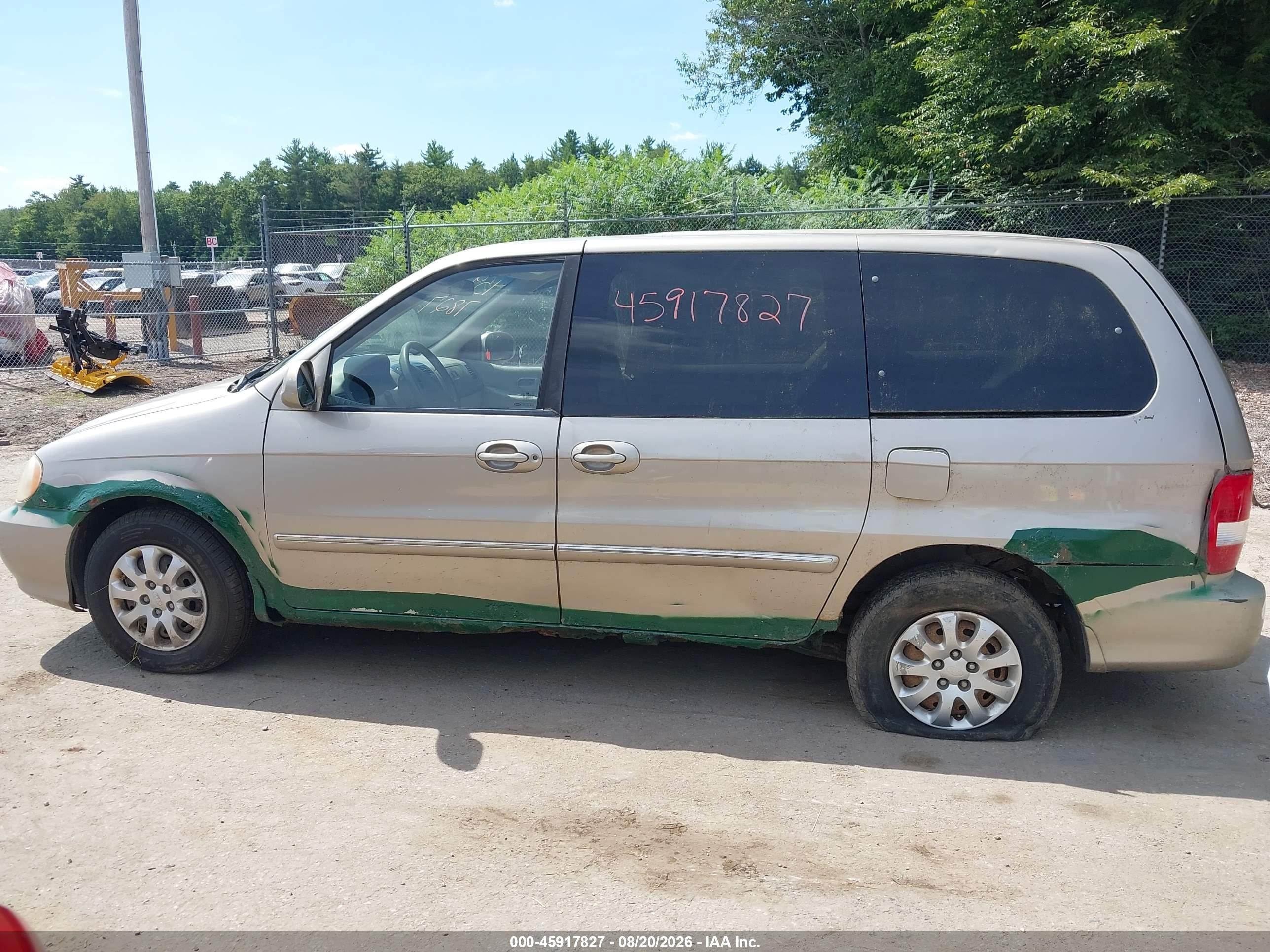 2004 Kia Sedona Ex/lx Gold vin: KNDUP131X46537789