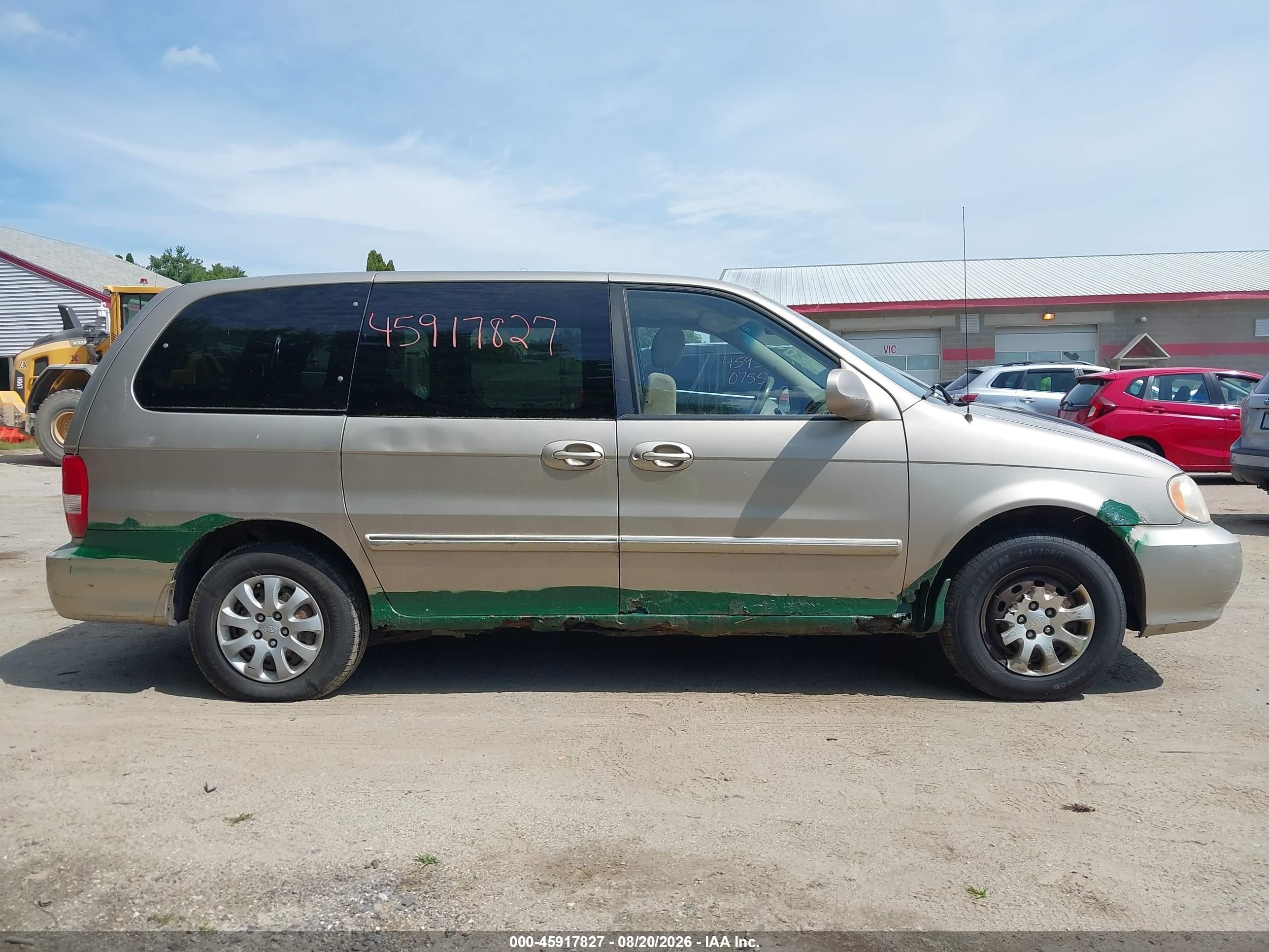2004 Kia Sedona Ex/lx Gold vin: KNDUP131X46537789
