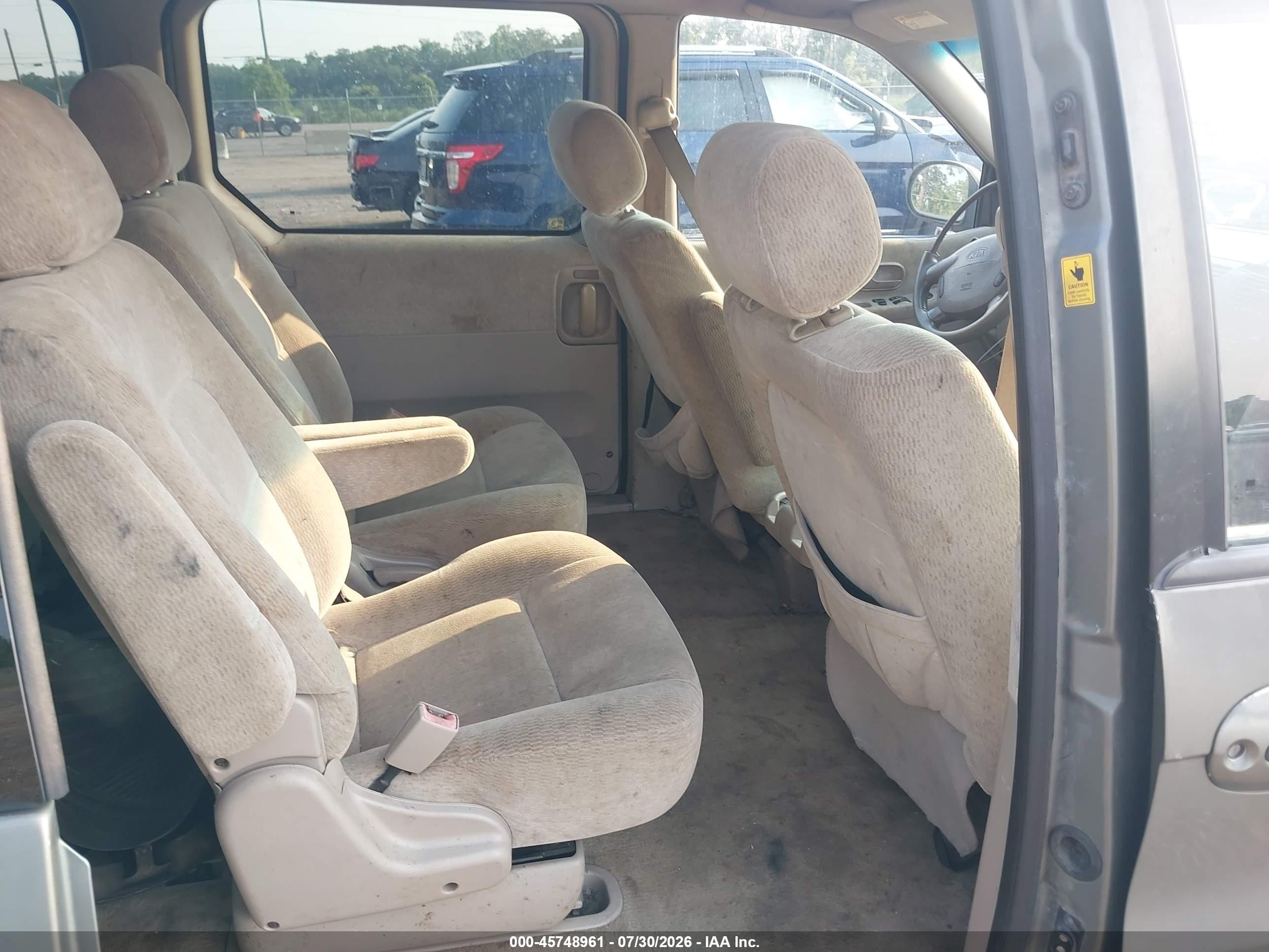 2005 Kia Sedona Ex/lx Gray vin: KNDUP132156700856