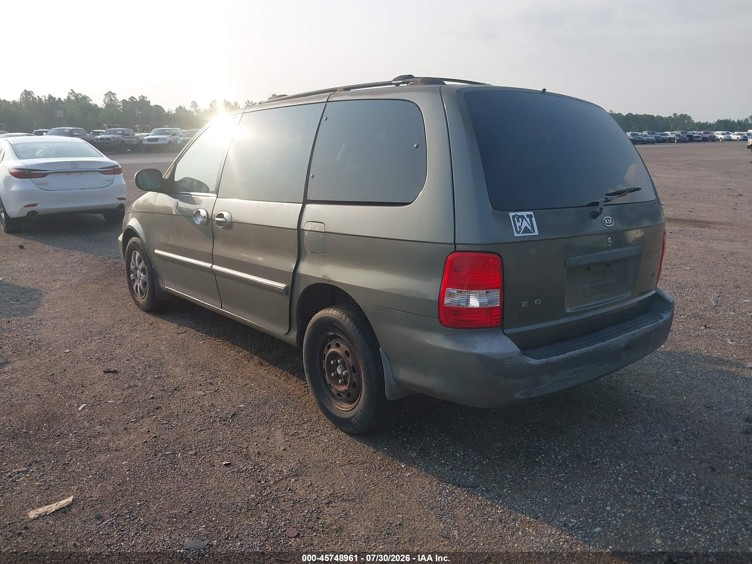 2005 Kia Sedona Ex/lx Gray vin: KNDUP132156700856