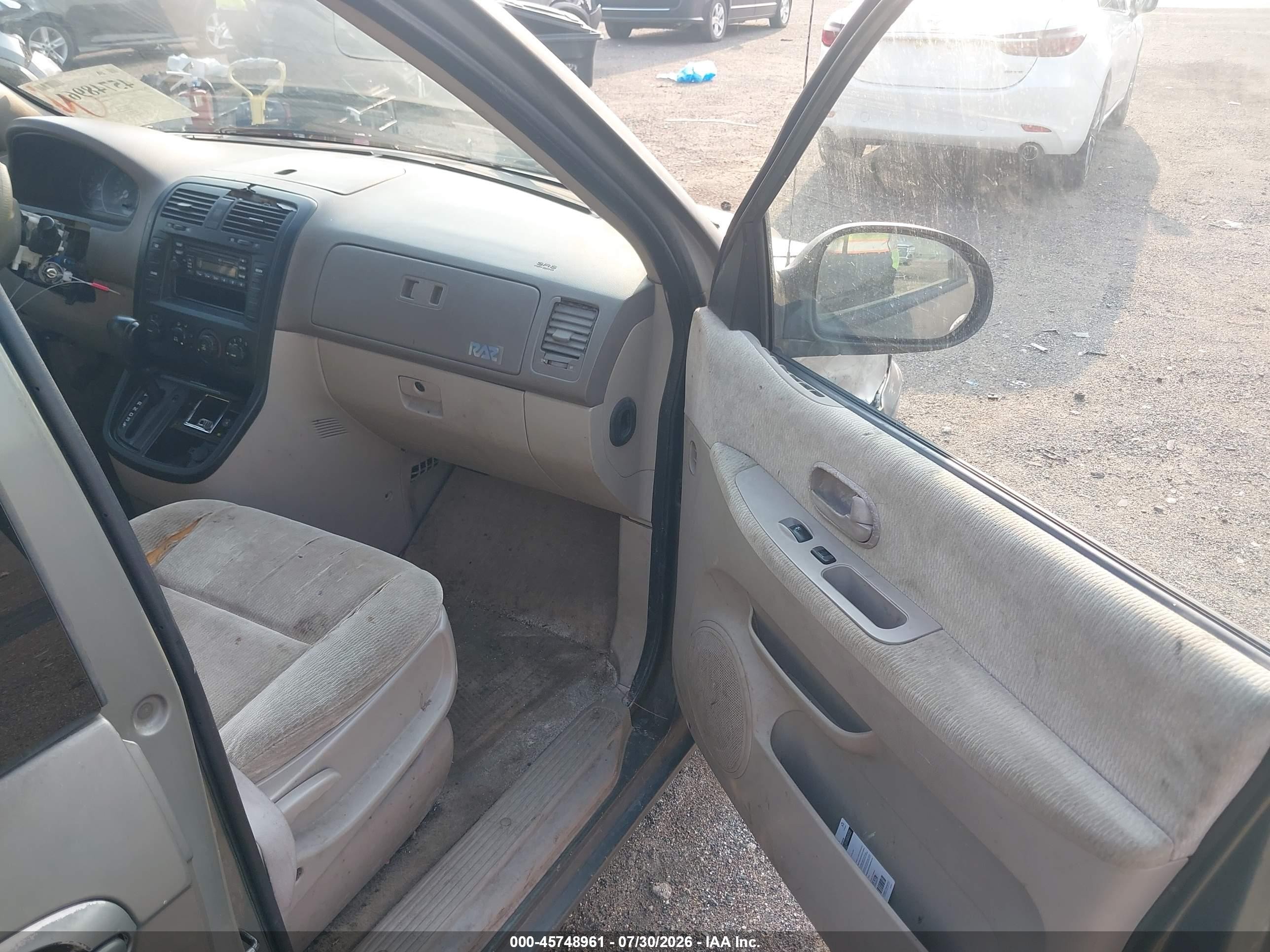 2005 Kia Sedona Ex/lx Gray vin: KNDUP132156700856