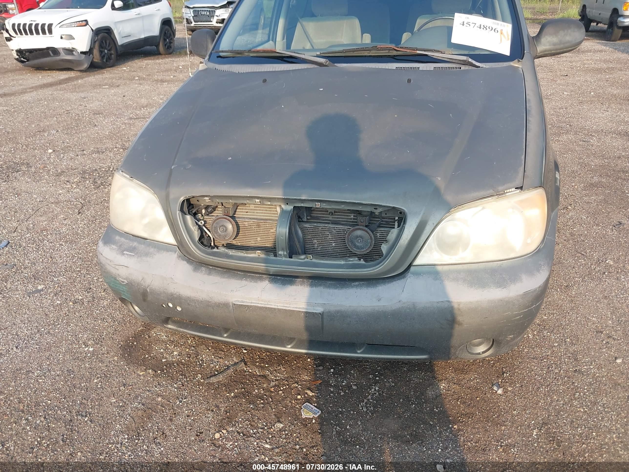 2005 Kia Sedona Ex/lx Gray vin: KNDUP132156700856