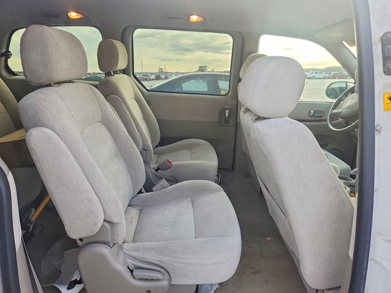 2005 Kia Sedona Lx White vin: KNDUP132156705085