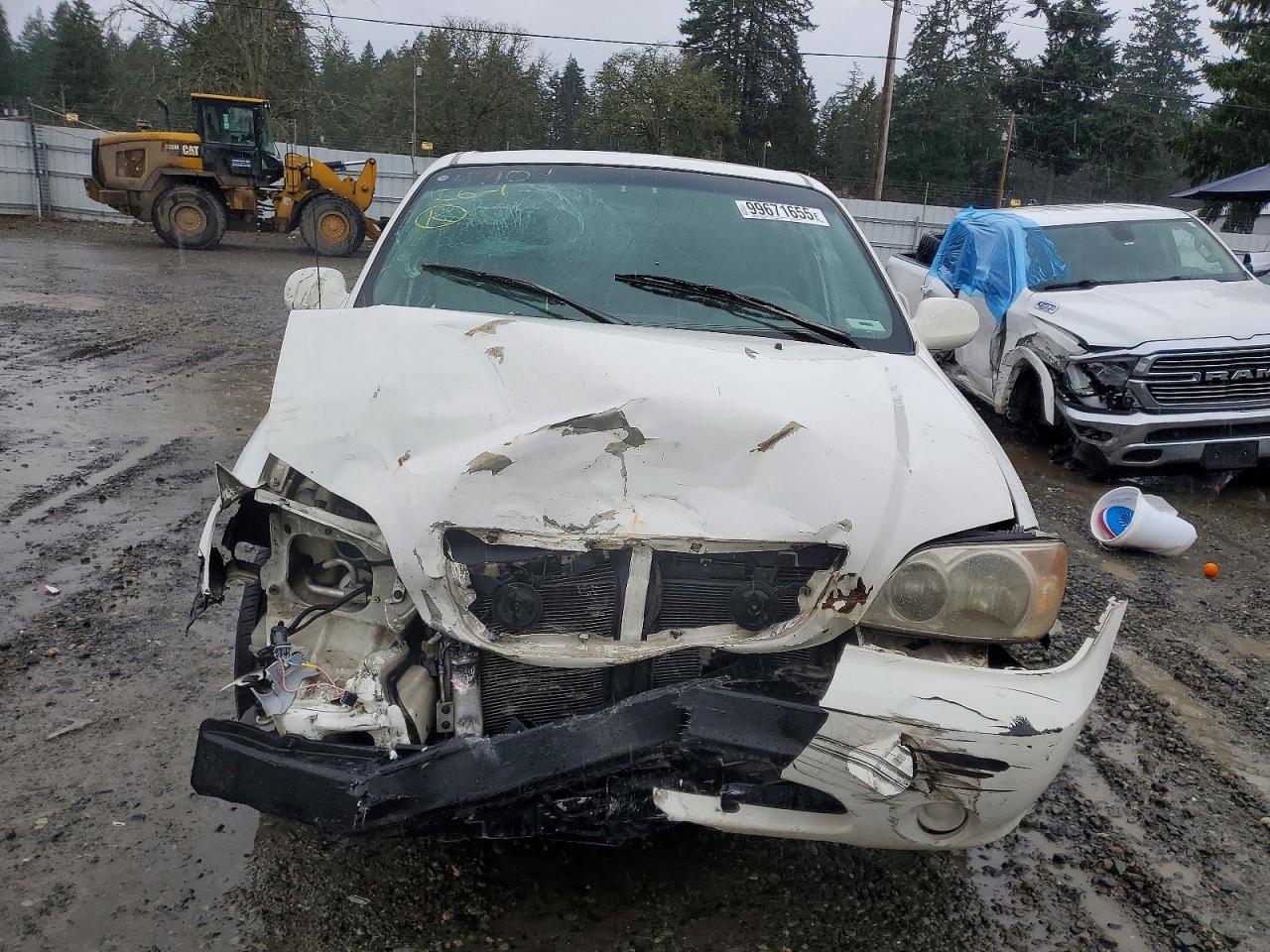 2005 Kia Sedona Lx White vin: KNDUP132156770339