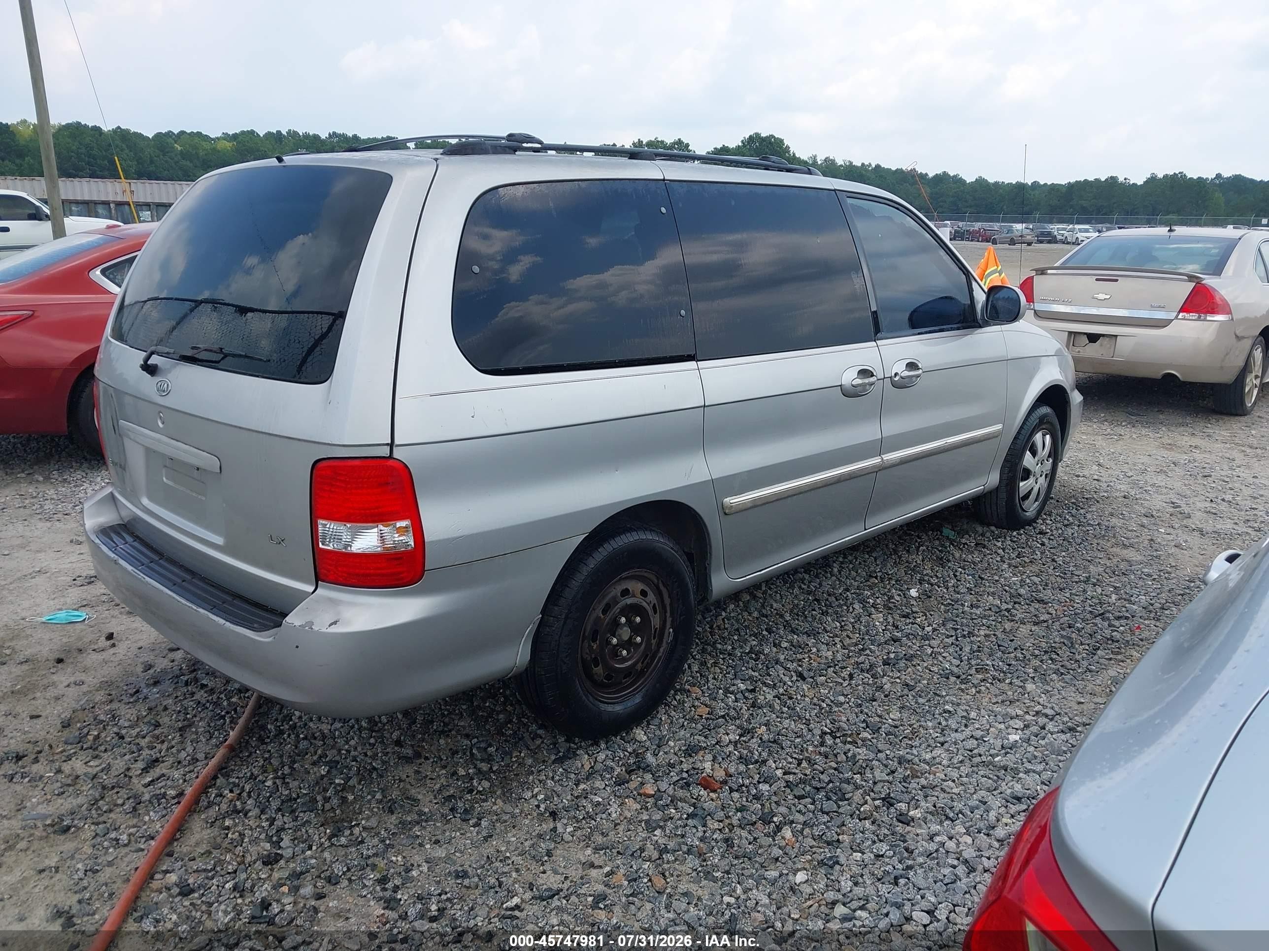2005 Kia Sedona Ex/lx Gray vin: KNDUP132256689222