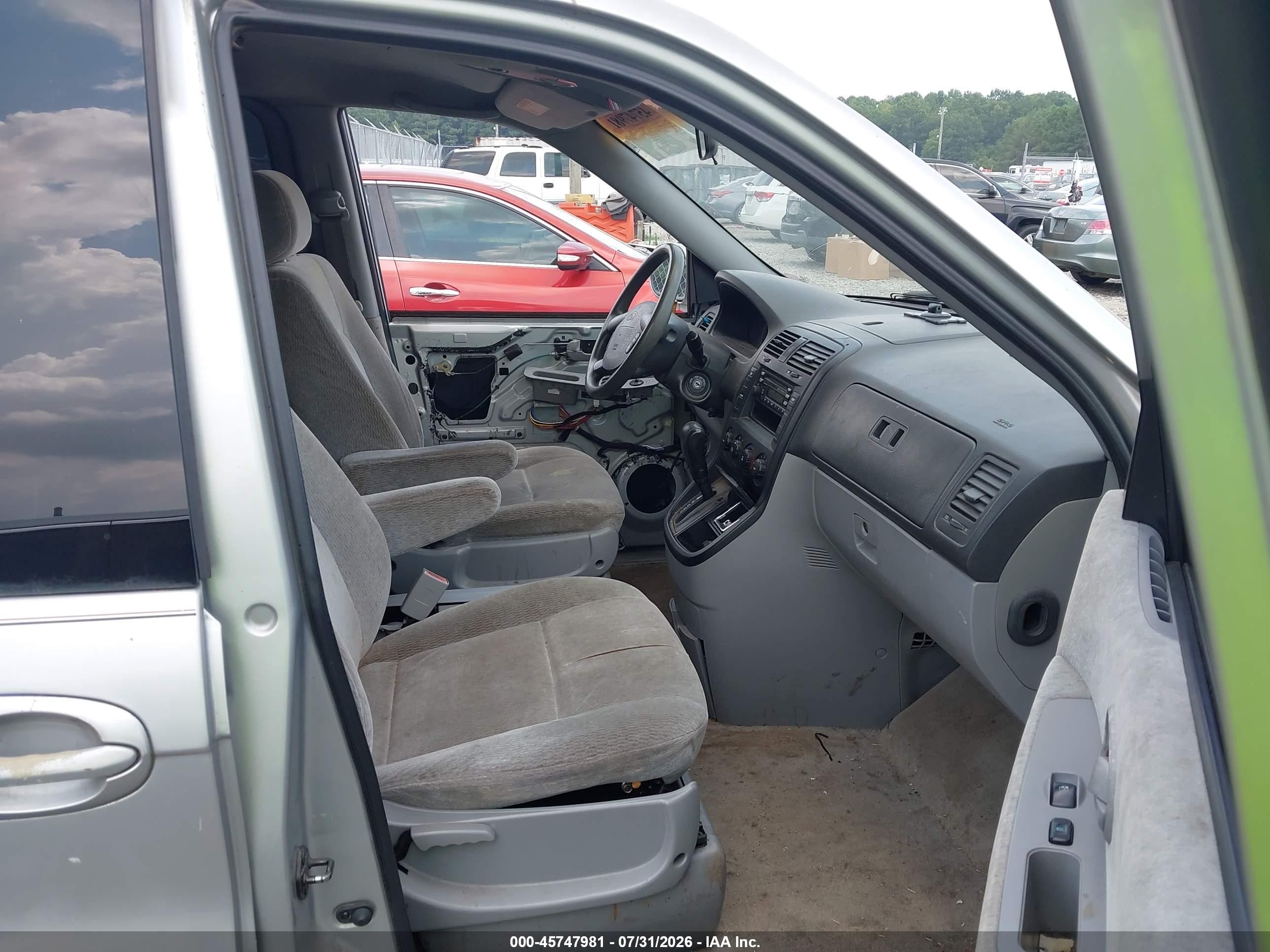 2005 Kia Sedona Ex/lx Gray vin: KNDUP132256689222