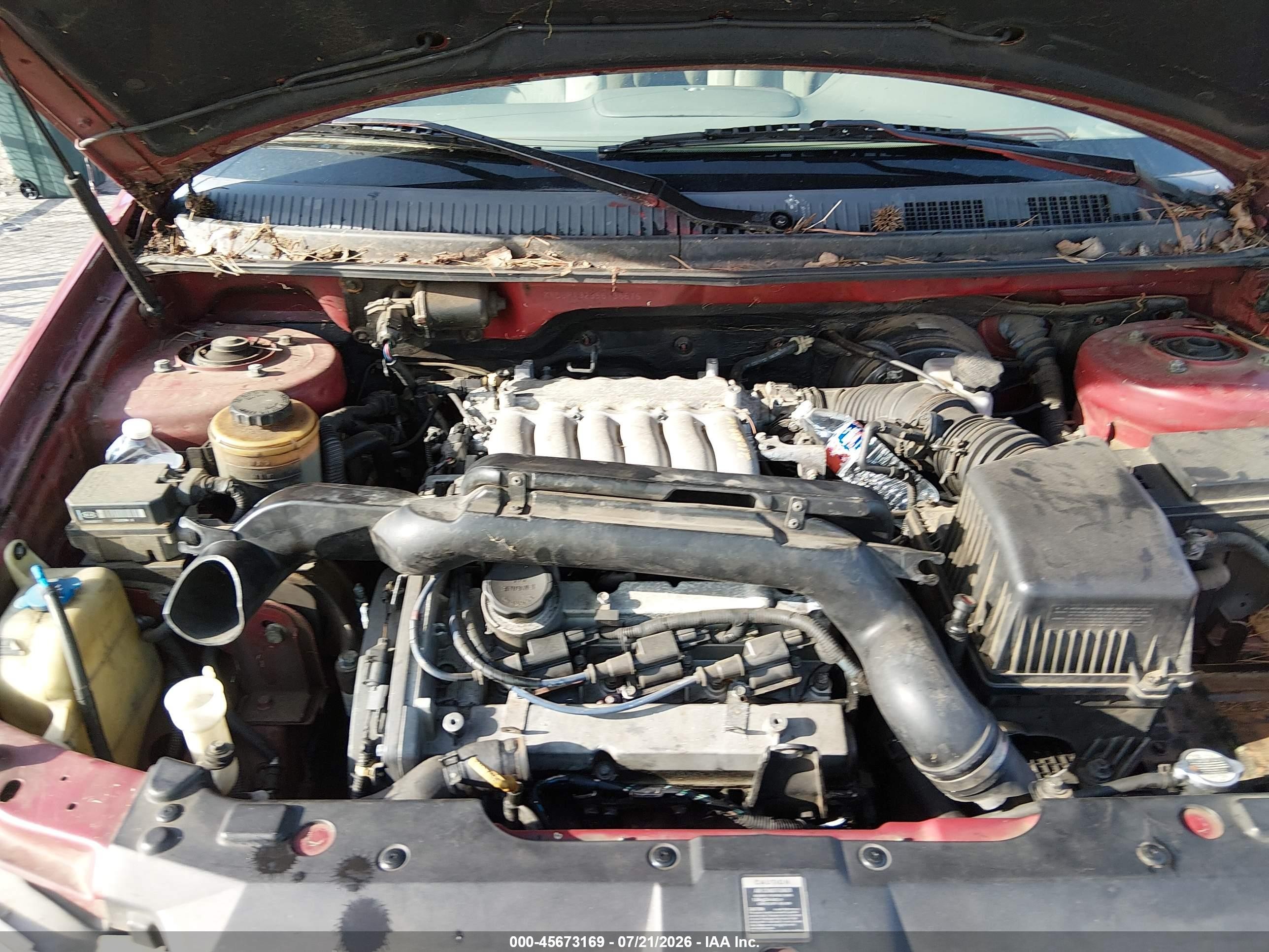 2005 Kia Sedona Ex/lx Burgundy vin: KNDUP132356736676