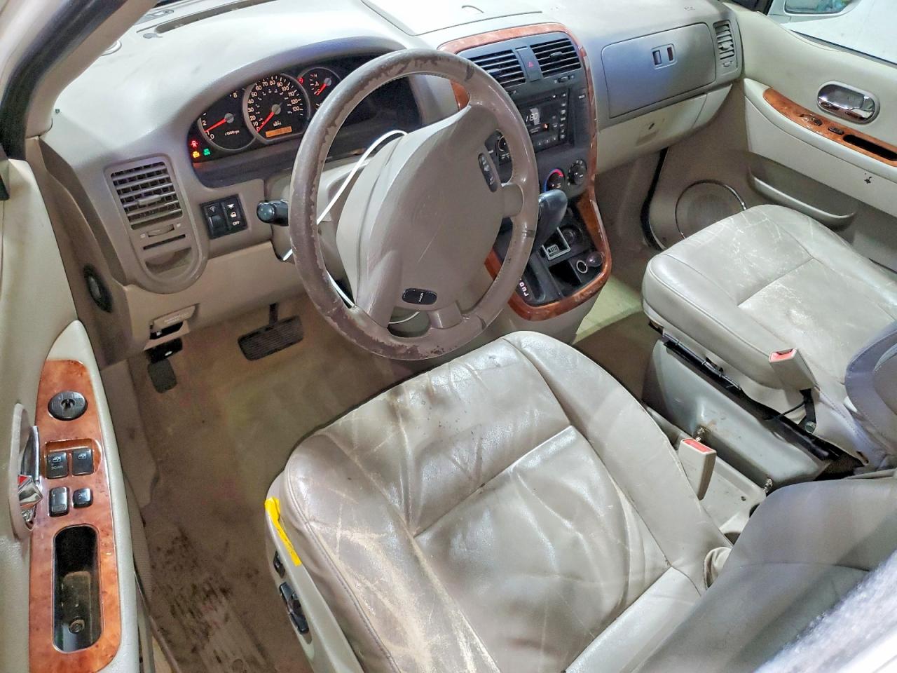 2005 Kia Sedona Lx White vin: KNDUP132456646355