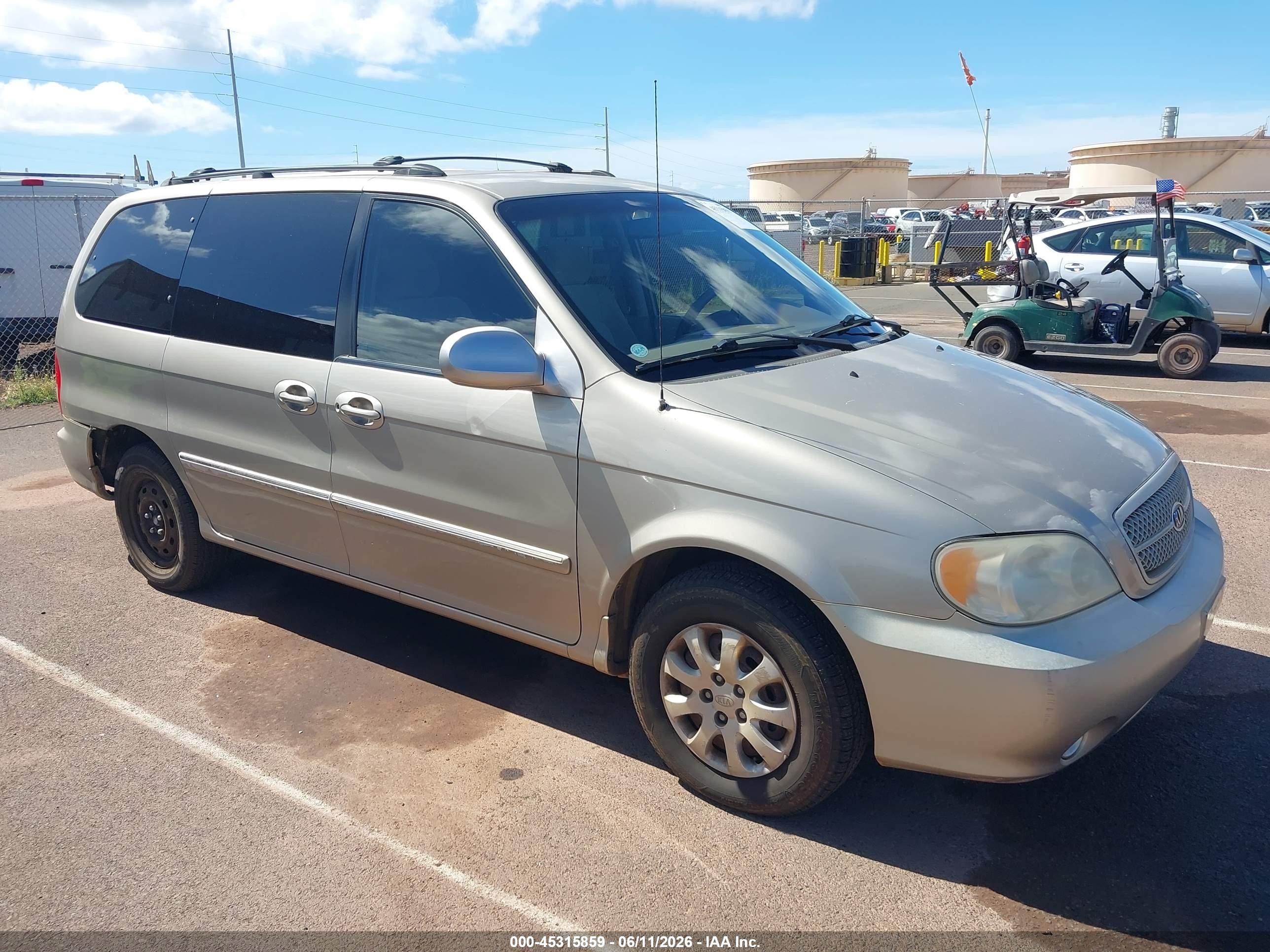 2005 Kia Sedona Ex/lx Brown vin: KNDUP132456721281