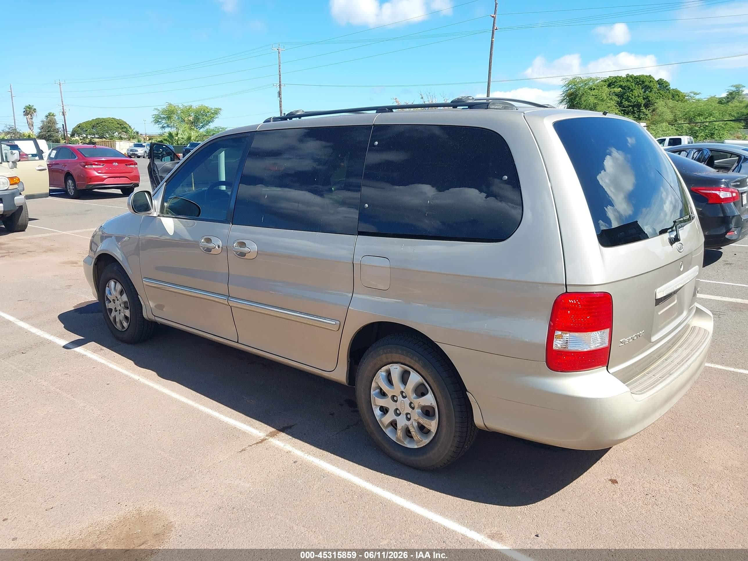 2005 Kia Sedona Ex/lx Brown vin: KNDUP132456721281