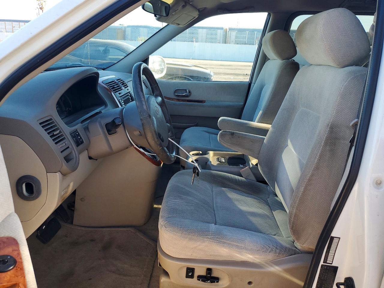 2005 Kia Sedona Lx White vin: KNDUP132656621151