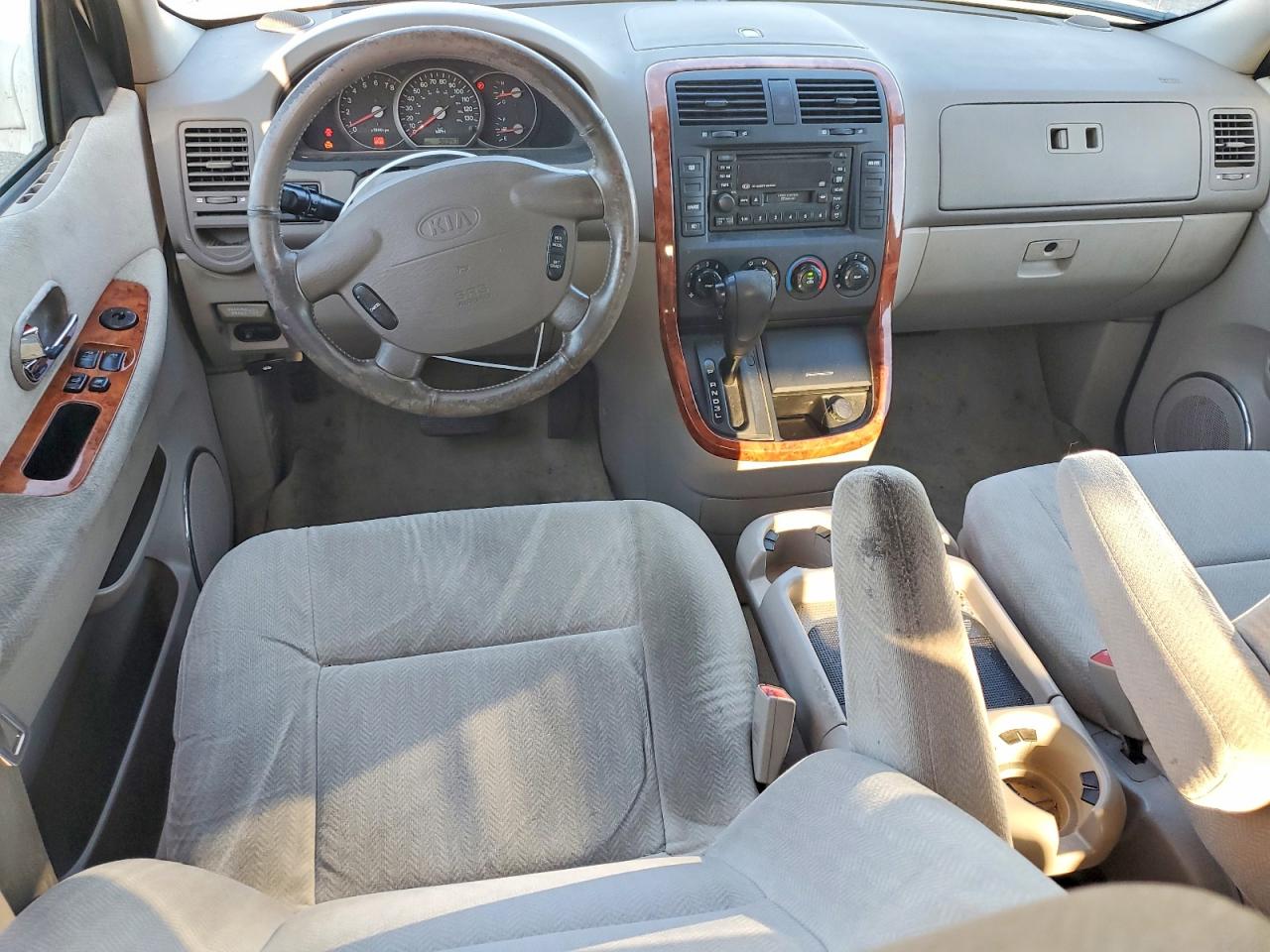 2005 Kia Sedona Lx White vin: KNDUP132656621151