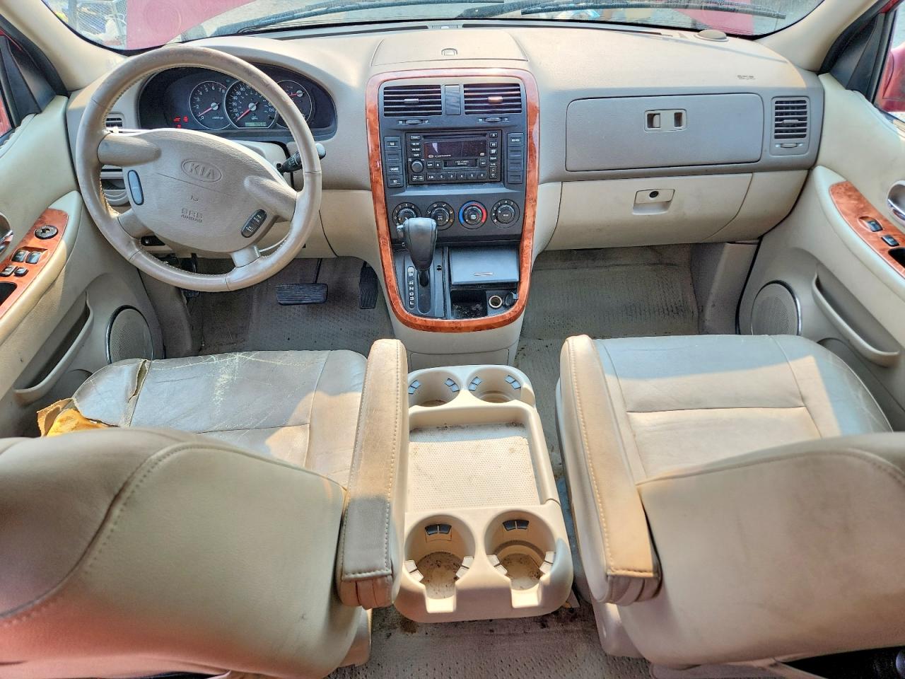 2005 Kia Sedona Lx Красный vin: KNDUP132956673020