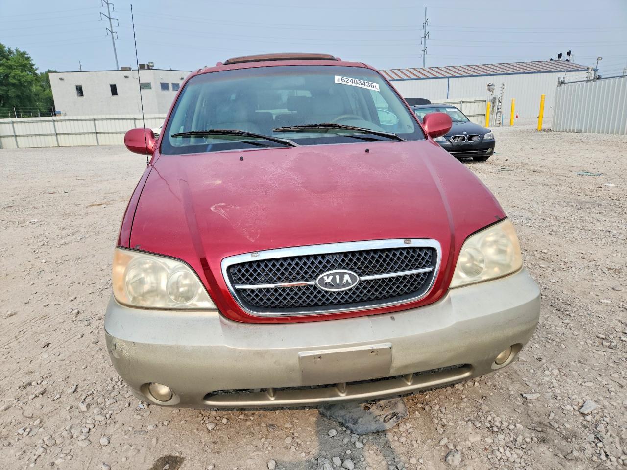 2005 Kia Sedona Lx Красный vin: KNDUP132956673020