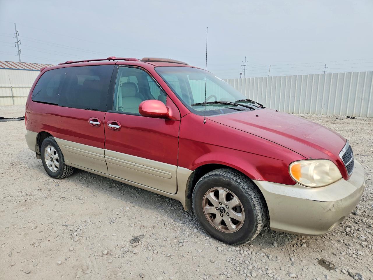 2005 Kia Sedona Lx Красный vin: KNDUP132956673020