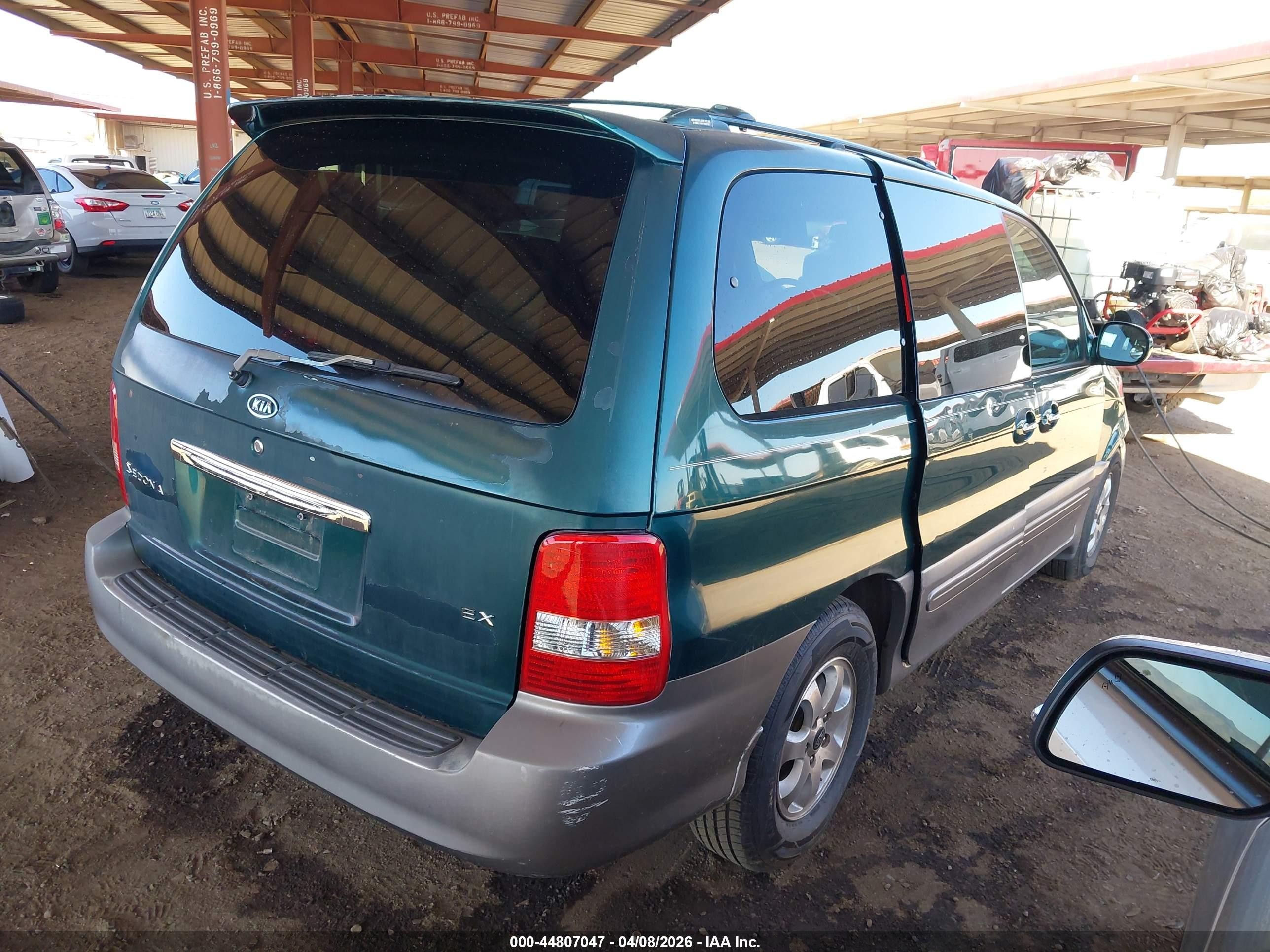 2005 Kia Sedona Ex/lx Зеленый vin: KNDUP132956712074