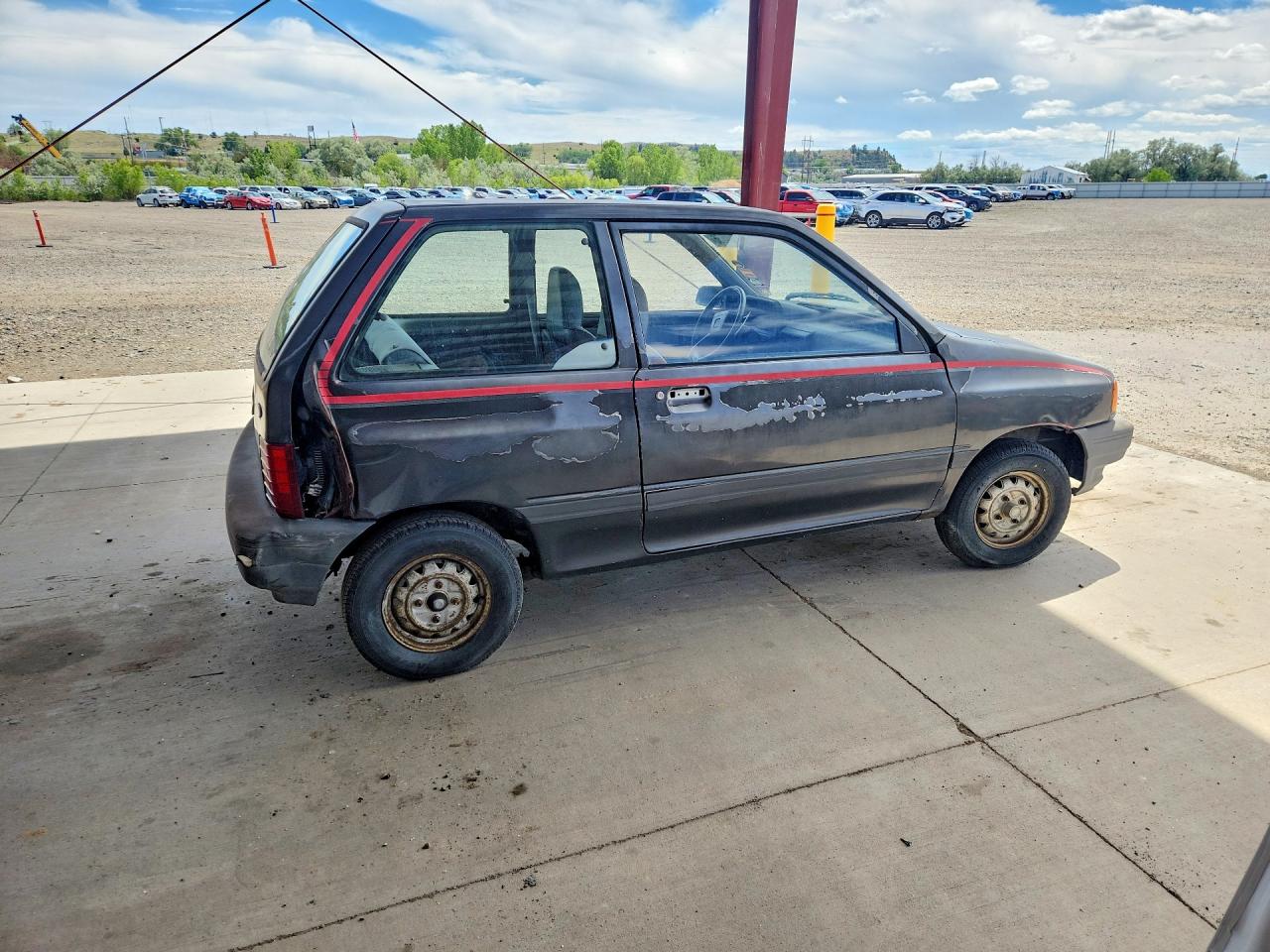 1988 Ford Festiva L Black vin: KNJBT06K8J6197083