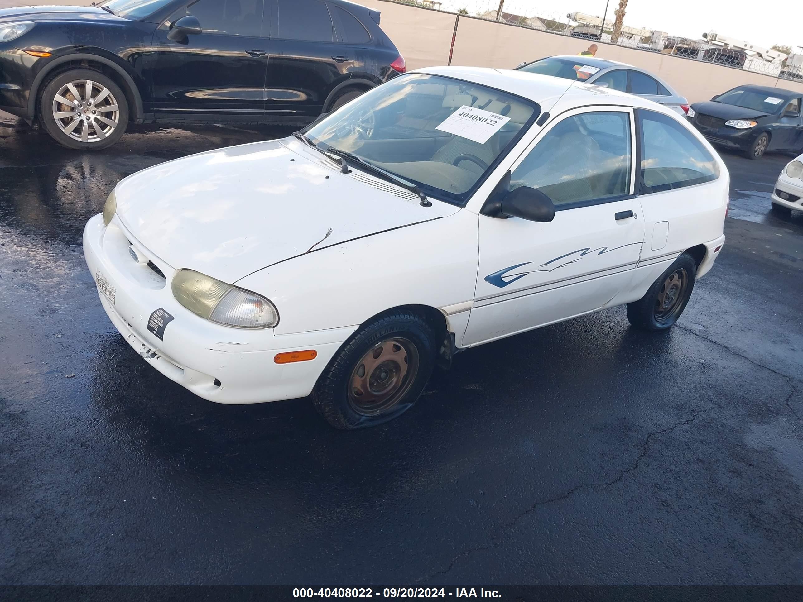 1997 Ford Aspire   Белый vin: KNJLT05H5V6232310