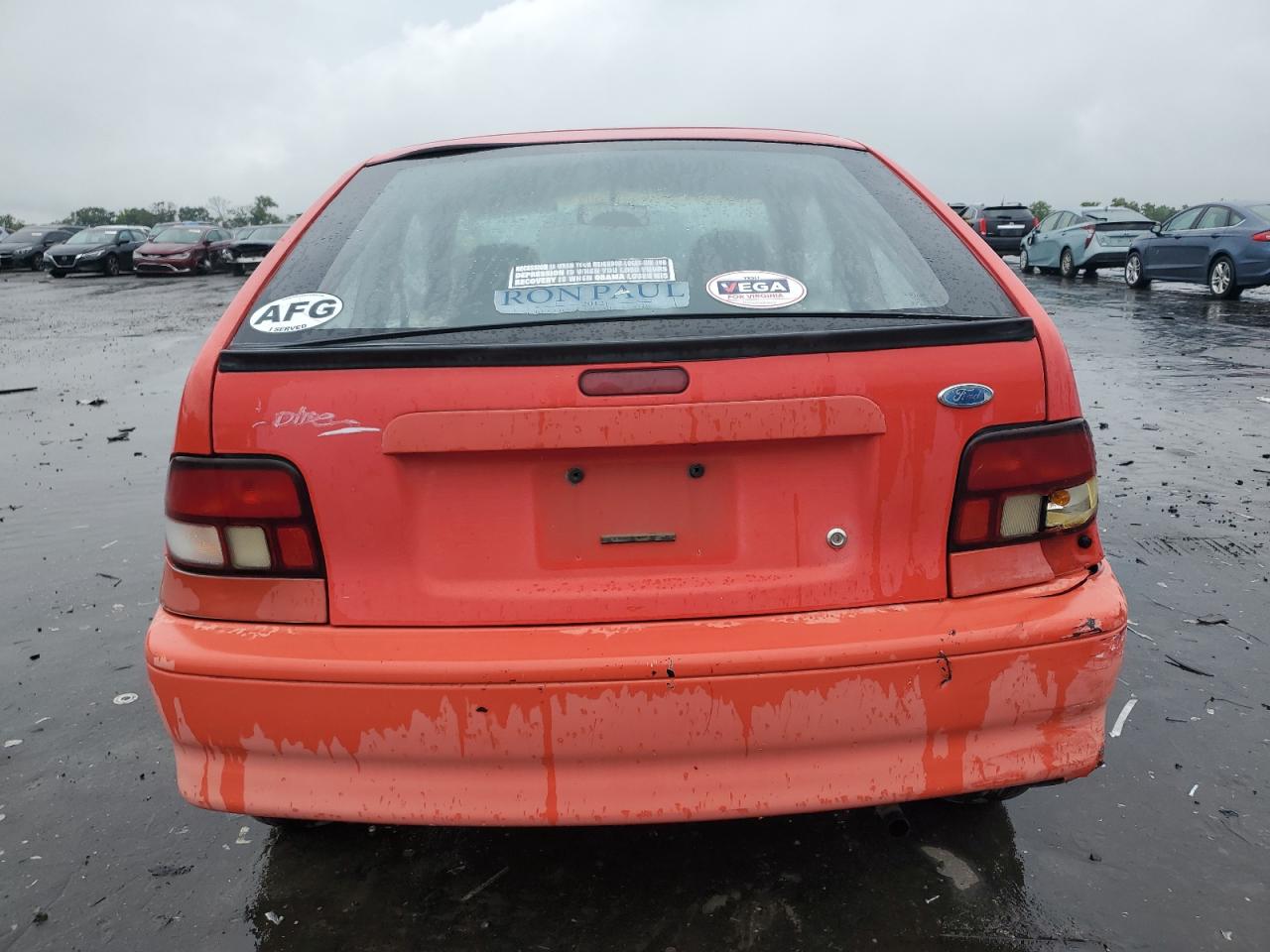 1994 Ford Aspire  Red vin: KNJLT05HXR6137229