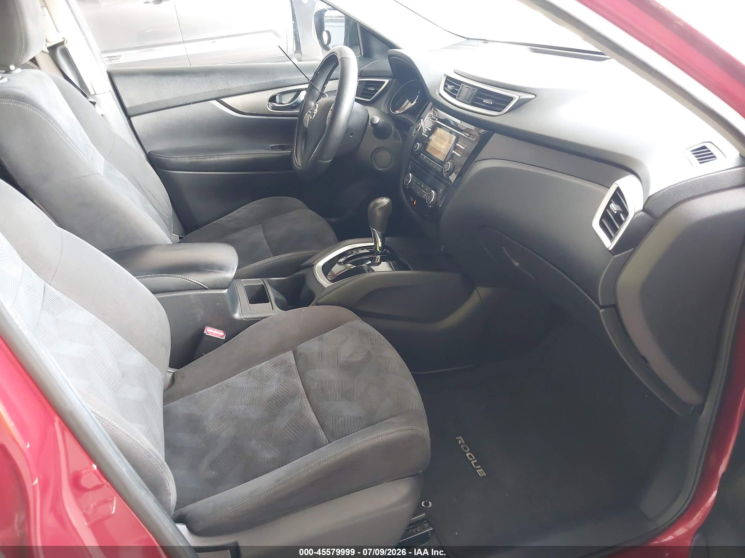 2015 Nissan Rogue Sv Красный vin: KNMAT2MT0FP501448