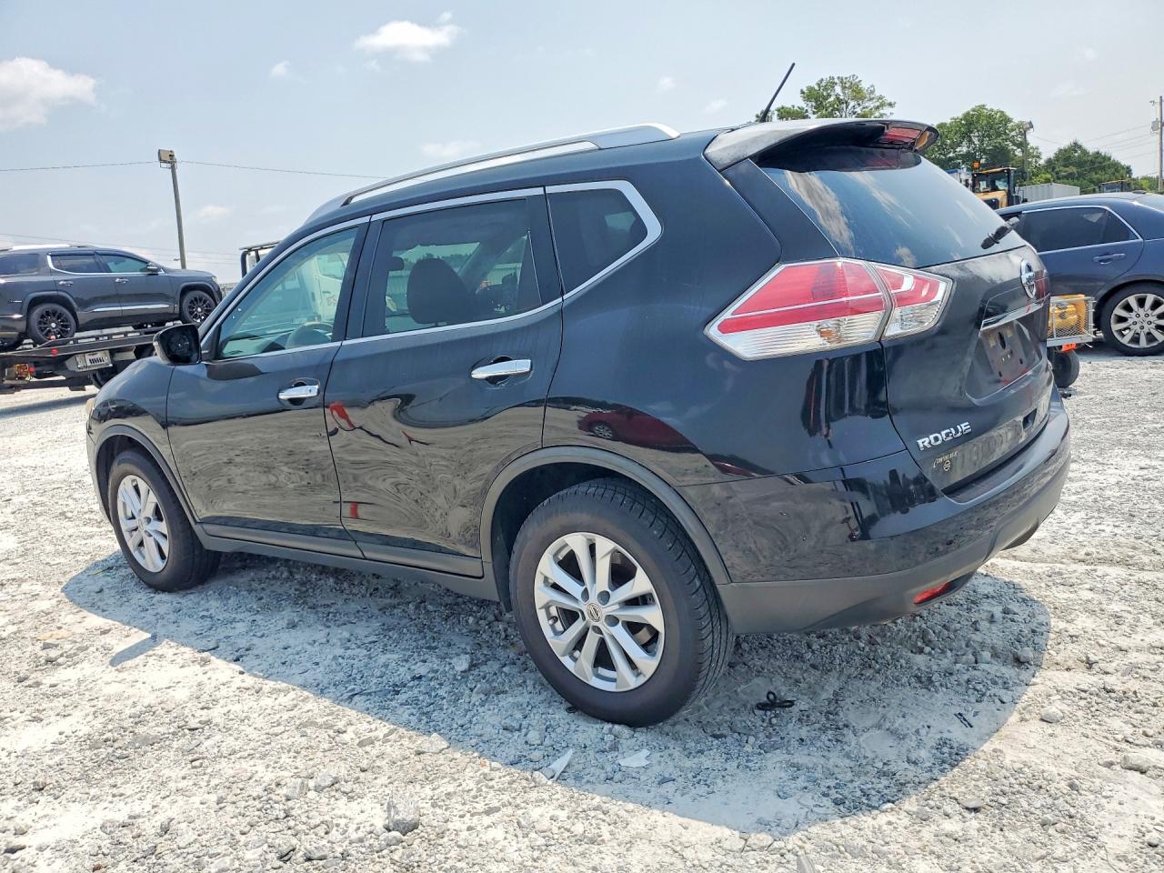 2015 Nissan Rogue Sv Black vin: KNMAT2MT0FP516743