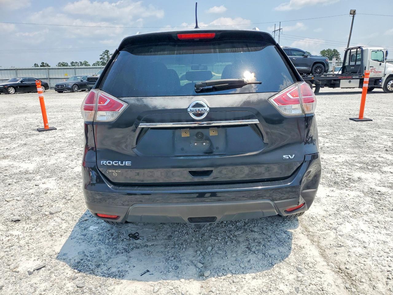 2015 Nissan Rogue Sv Black vin: KNMAT2MT0FP516743