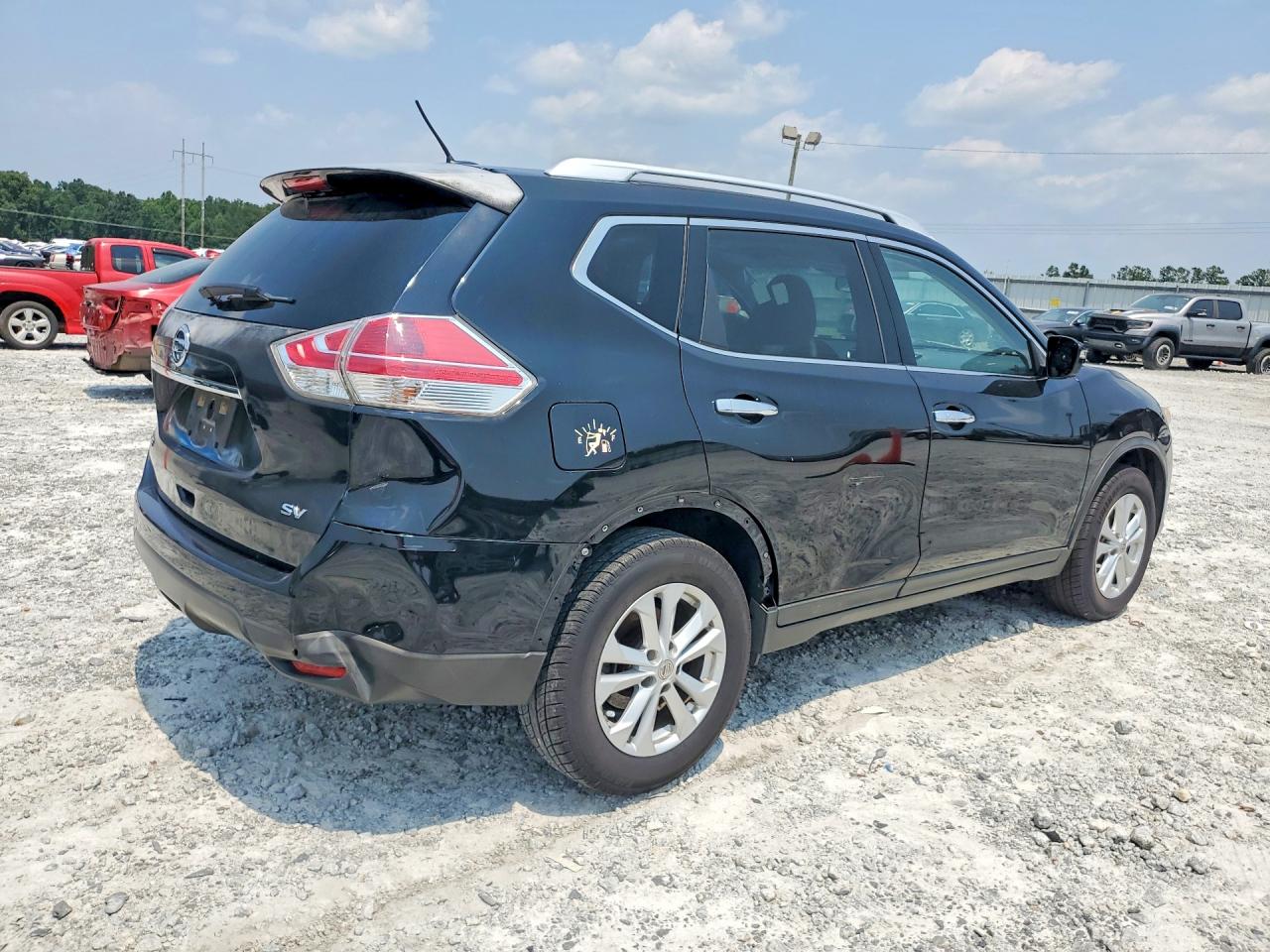 2015 Nissan Rogue Sv Black vin: KNMAT2MT0FP516743