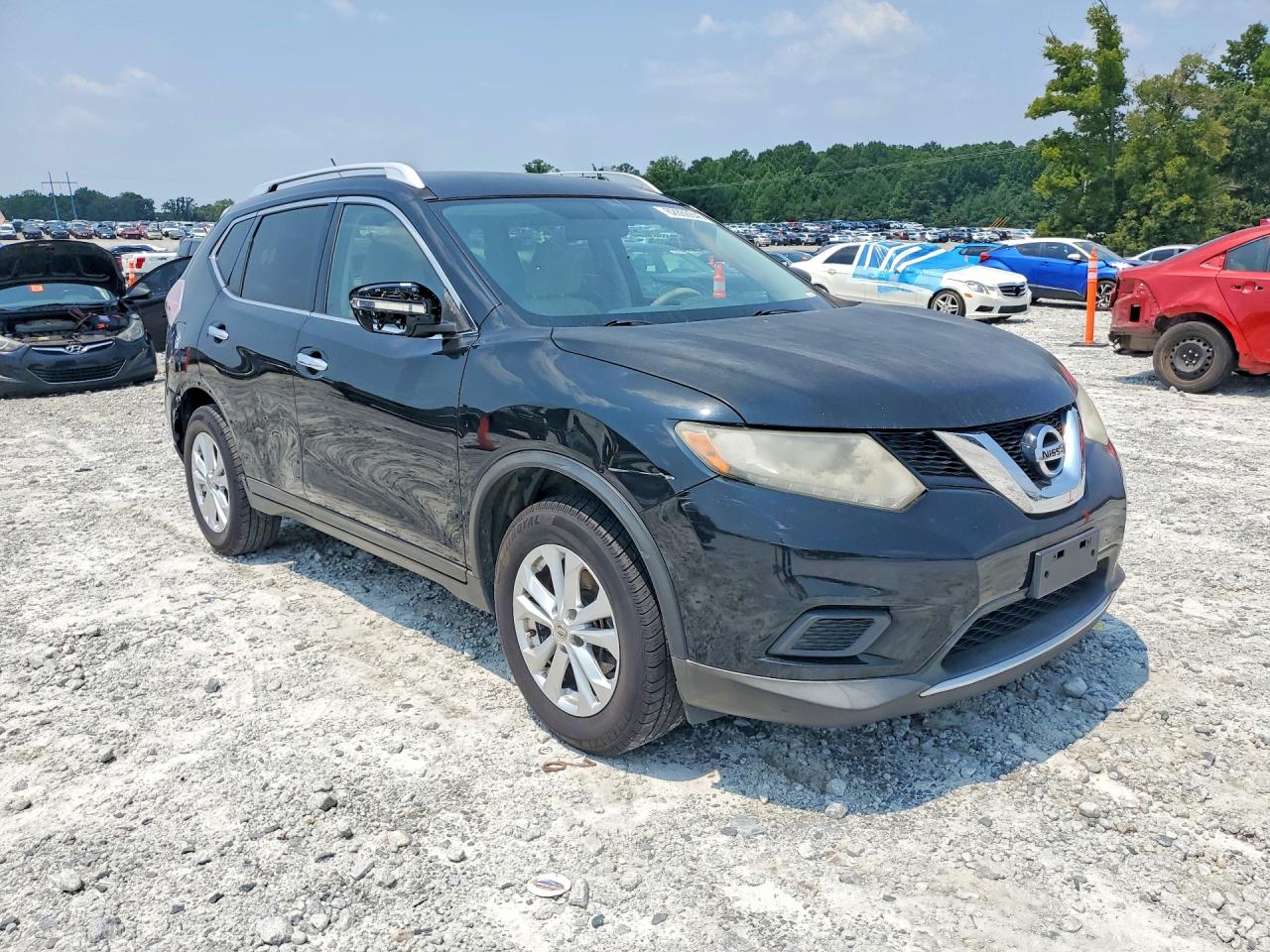 2015 Nissan Rogue Sv Black vin: KNMAT2MT0FP516743