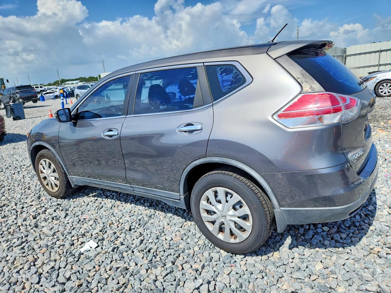 2015 Nissan Rogue S Gray vin: KNMAT2MT0FP523899