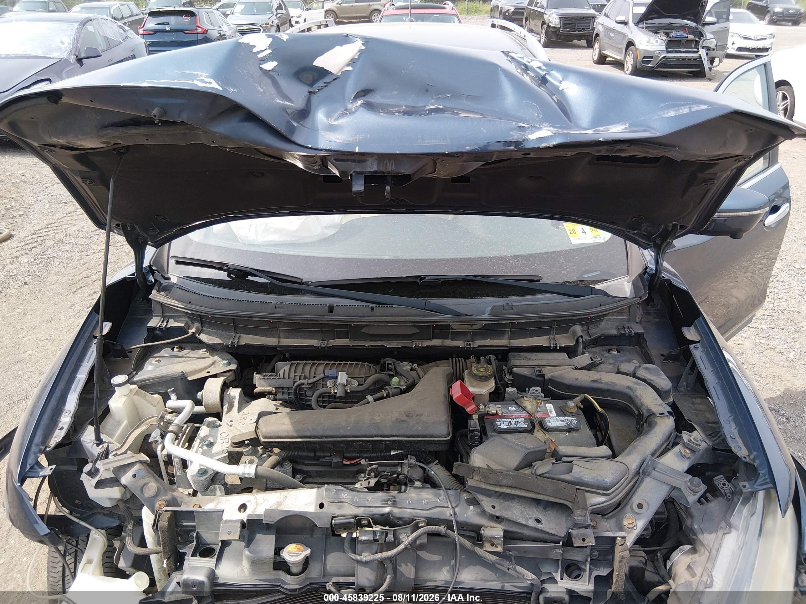 2015 Nissan Rogue Sv Blue vin: KNMAT2MT0FP533039