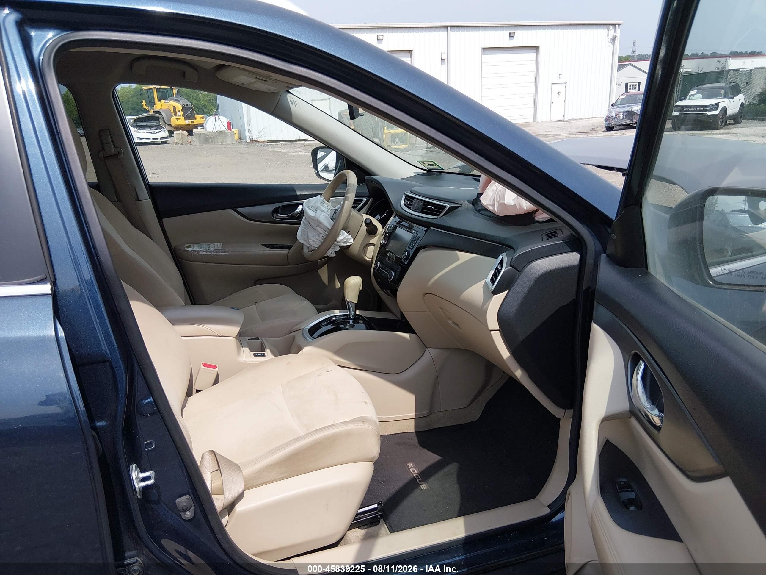 2015 Nissan Rogue Sv Blue vin: KNMAT2MT0FP533039