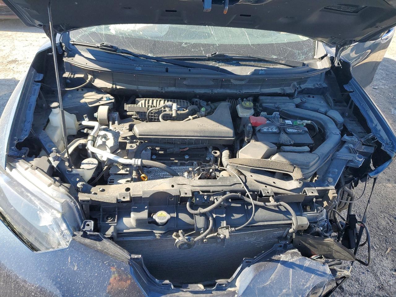 2015 Nissan Rogue S Синий vin: KNMAT2MT0FP550018