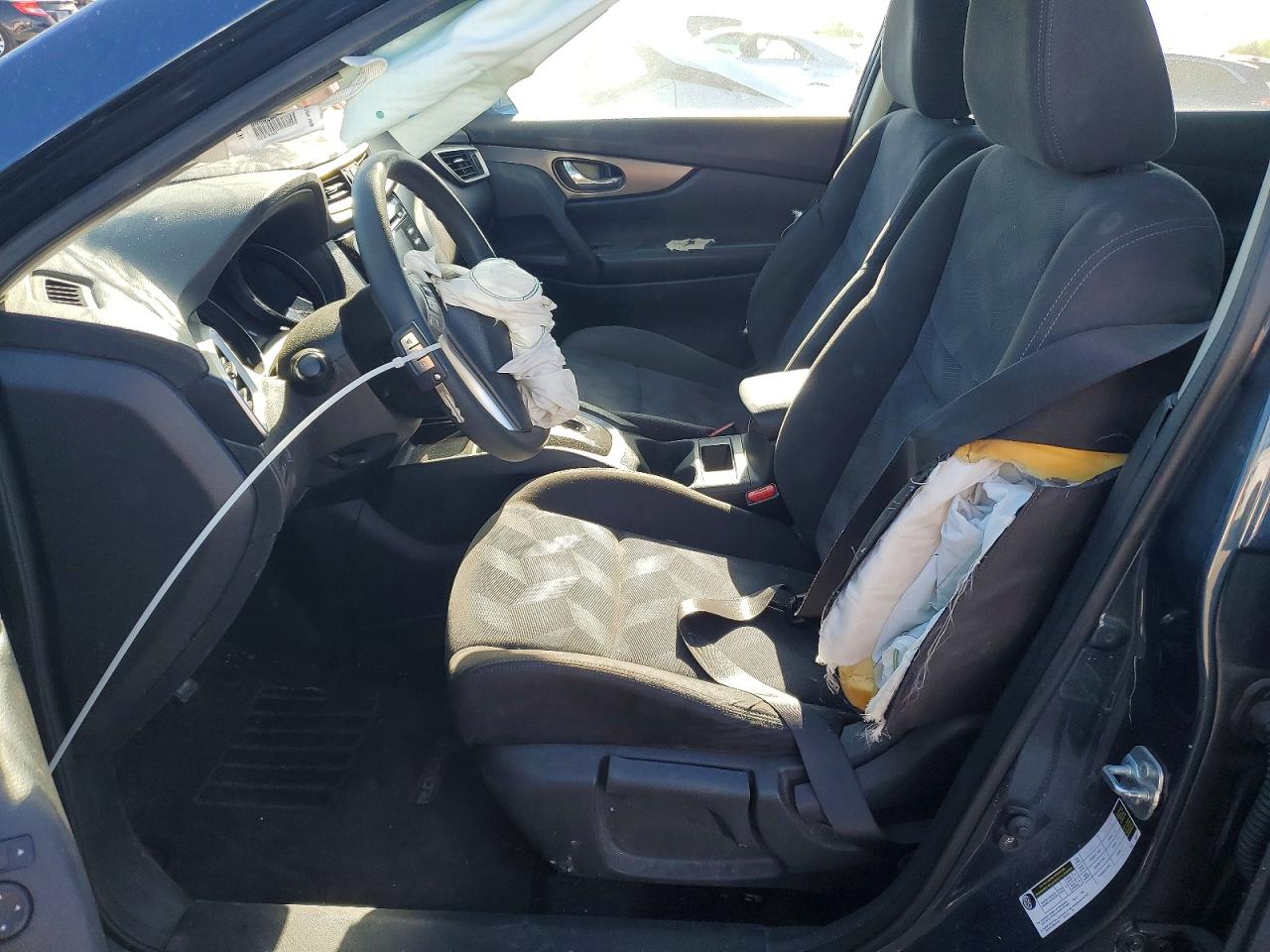 2015 Nissan Rogue S Синий vin: KNMAT2MT0FP550018