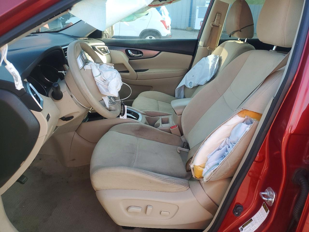 2015 Nissan Rogue Sv Красный vin: KNMAT2MT0FP555719